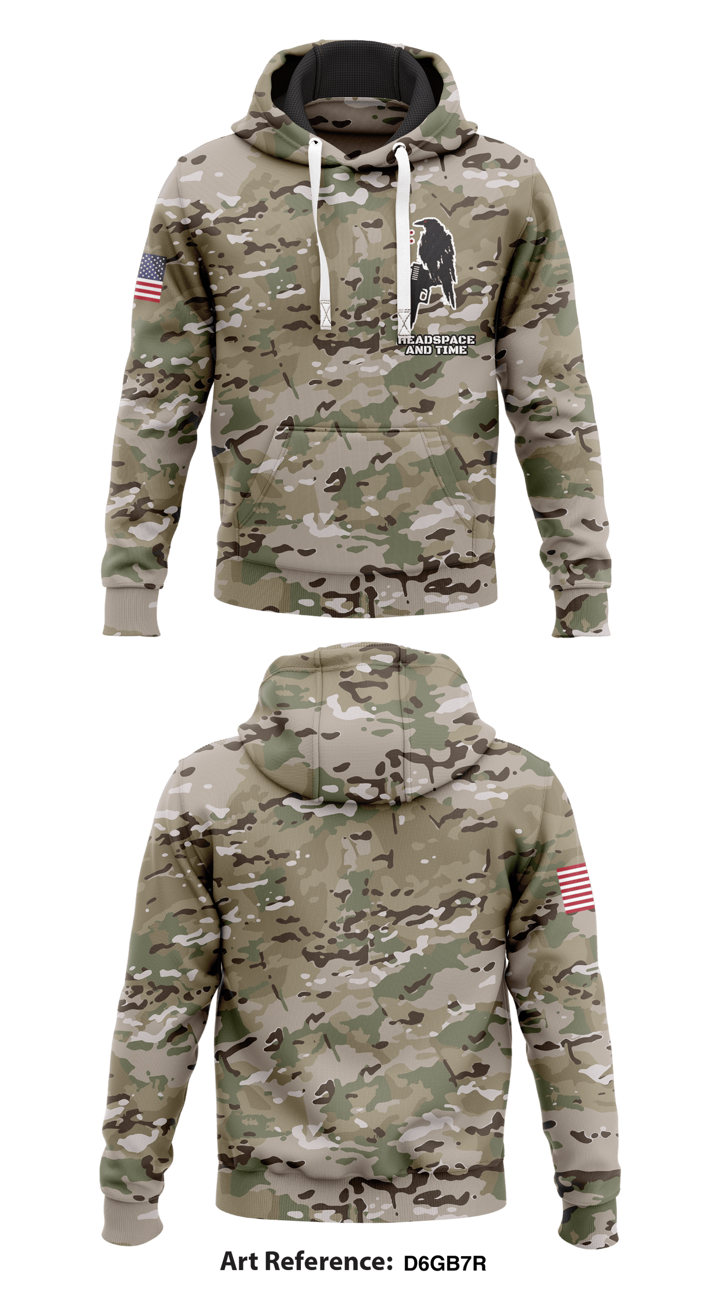 Headspace and Time Store 1 Core Men's Hooded Performance Sweatshirt - d6GB7r