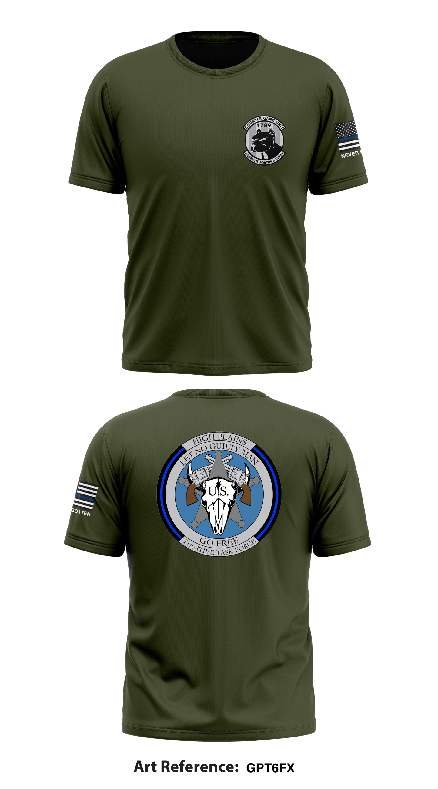 High Plains Violent Offender Task Force Core Men's SS Performance Tee - gpt6Fx