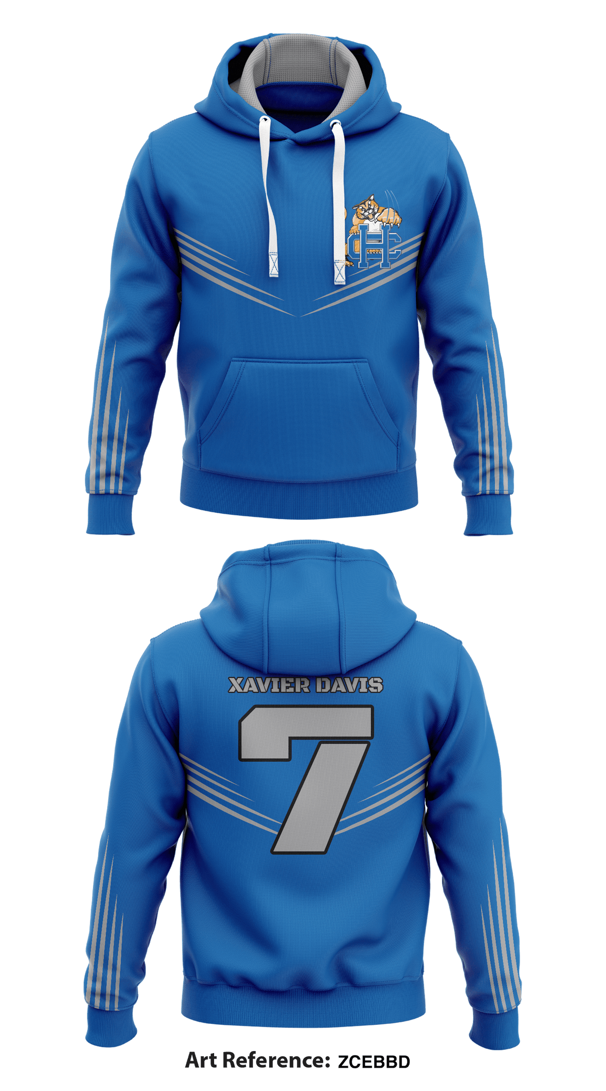 Hillcrest Christian Core Men's Hooded Performance Sweatshirt - ZCEbBD