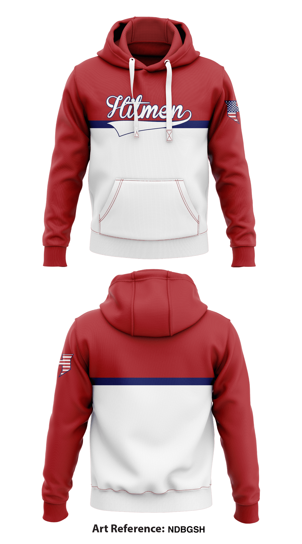 Hitmen Store 3 Core Men's Hooded Performance Sweatshirt - ndbgsH