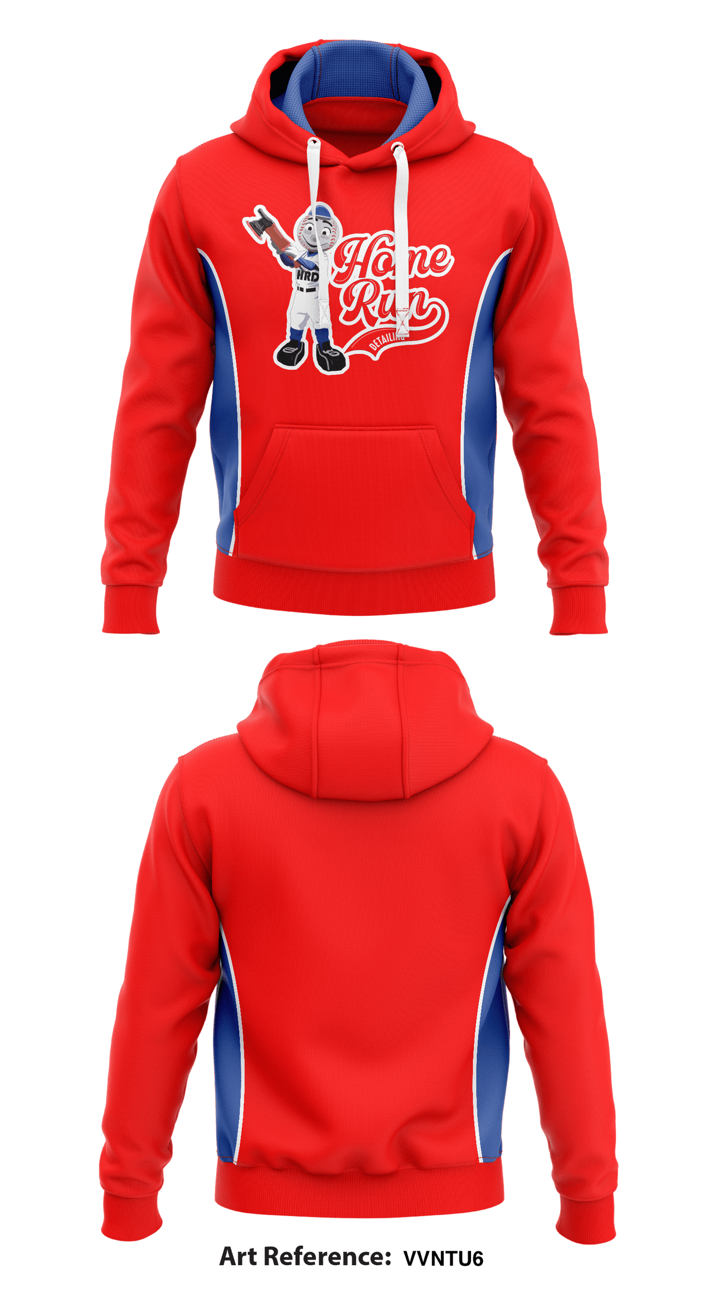 Homerun Detailing Core Men's Hooded Performance Sweatshirt - vVNtu6