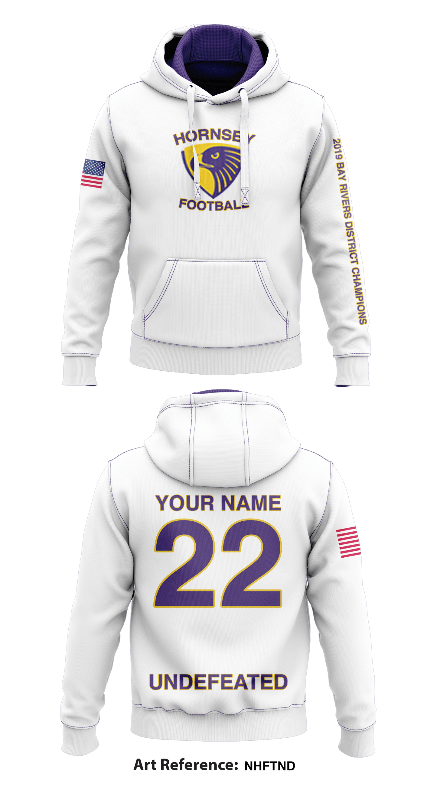 Hornsby Middle School Core Men's Hooded Performance Sweatshirt - NHfTNd