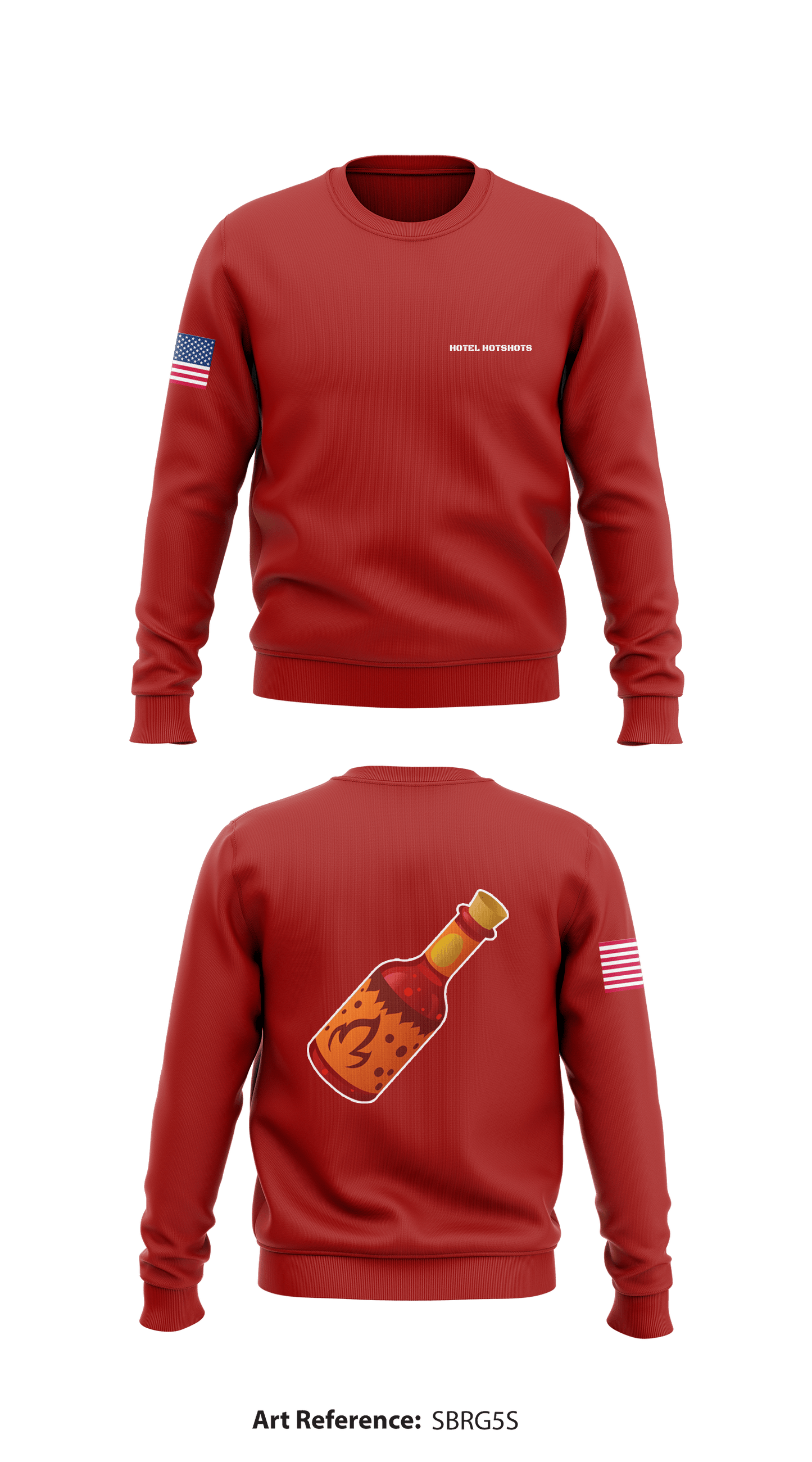 Hotel Hotshots Core Men's Crewneck Performance Sweatshirt - Sbrg5S
