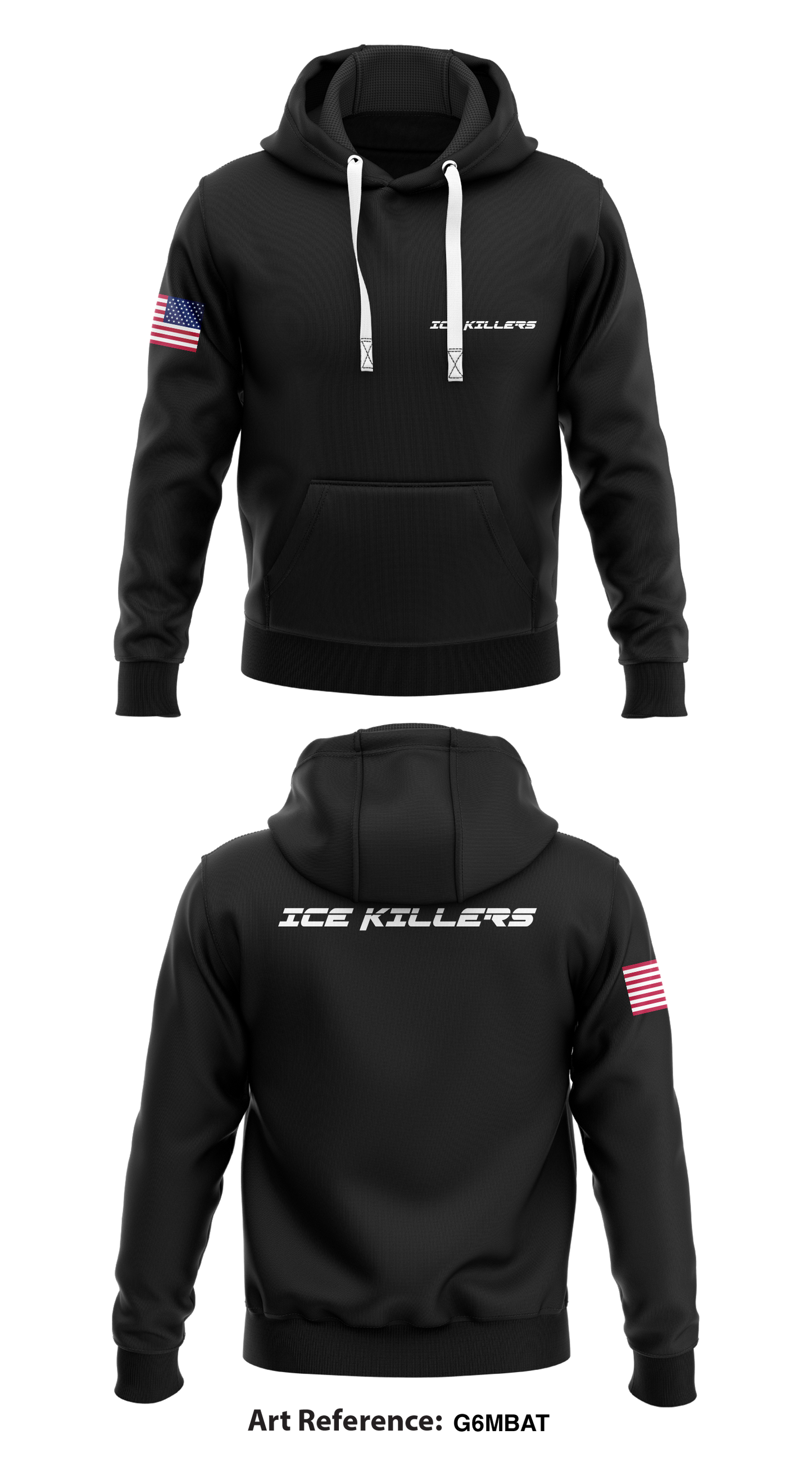 ICE Killers Store 1 Core Men's Hooded Performance Sweatshirt - G6MBat