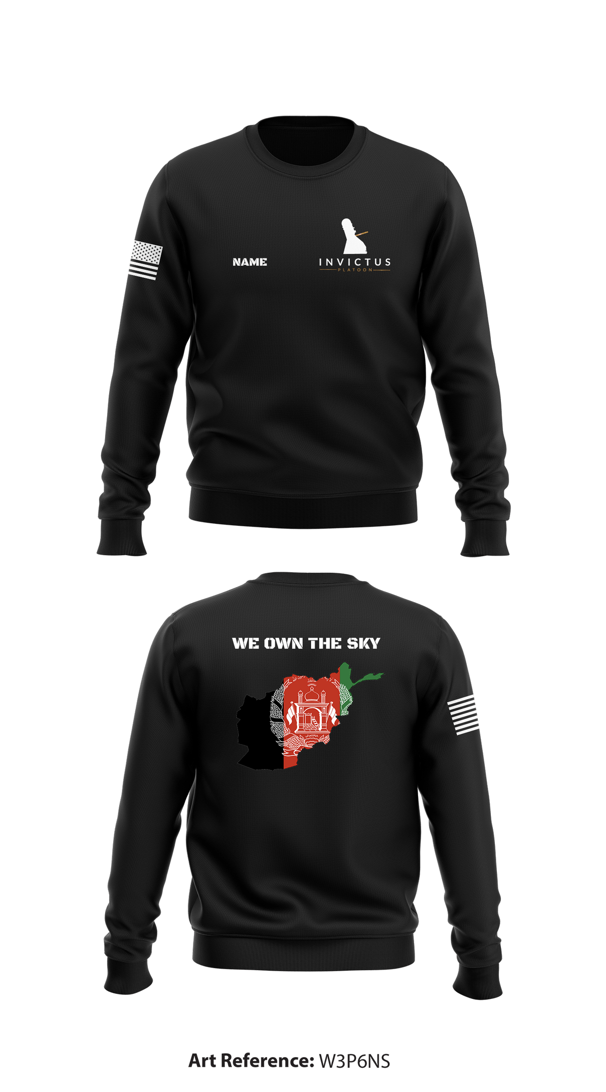 INVICTUS Platoon, Bravo Battery, 2d Battalion, 44th ADA Regiment Store 1 Core Men's Crewneck Performance Sweatshirt - W3P6nS