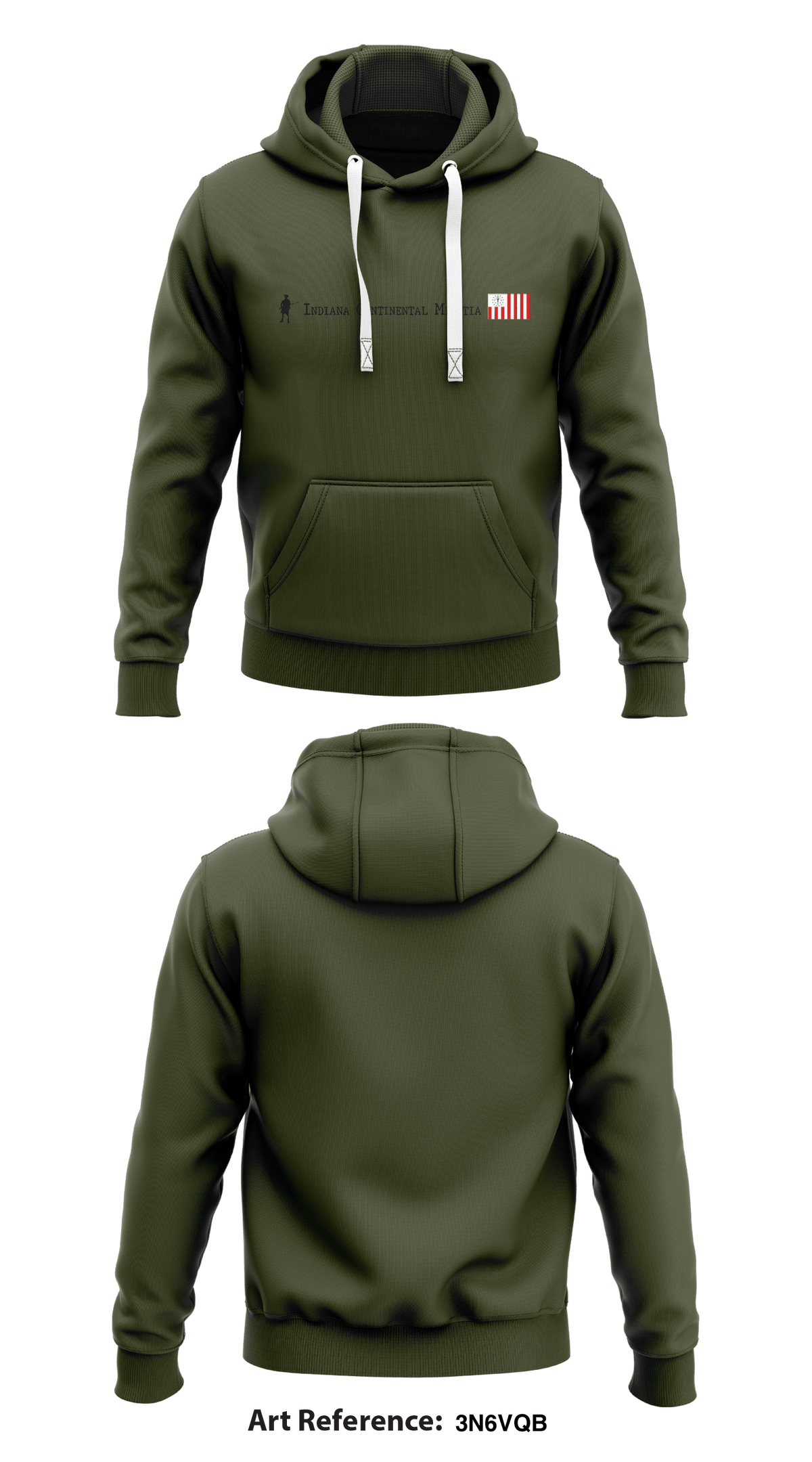 INDIANA CONTINENTAL MILITIA Store 1 Core Men's Hooded Performance Sweatshirt - 3N6vqB