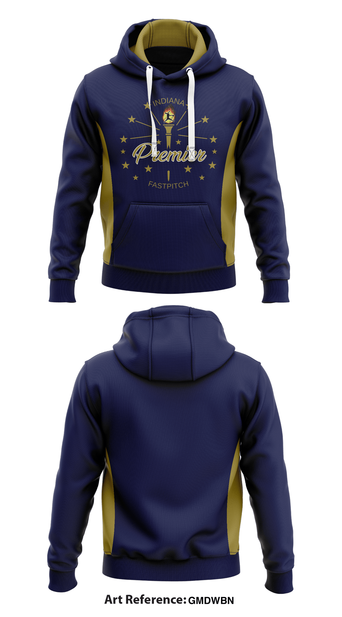 IndianaPremier Fastpitch Store 1 Core Men's Hooded Performance Sweatshirt - gmDWbN