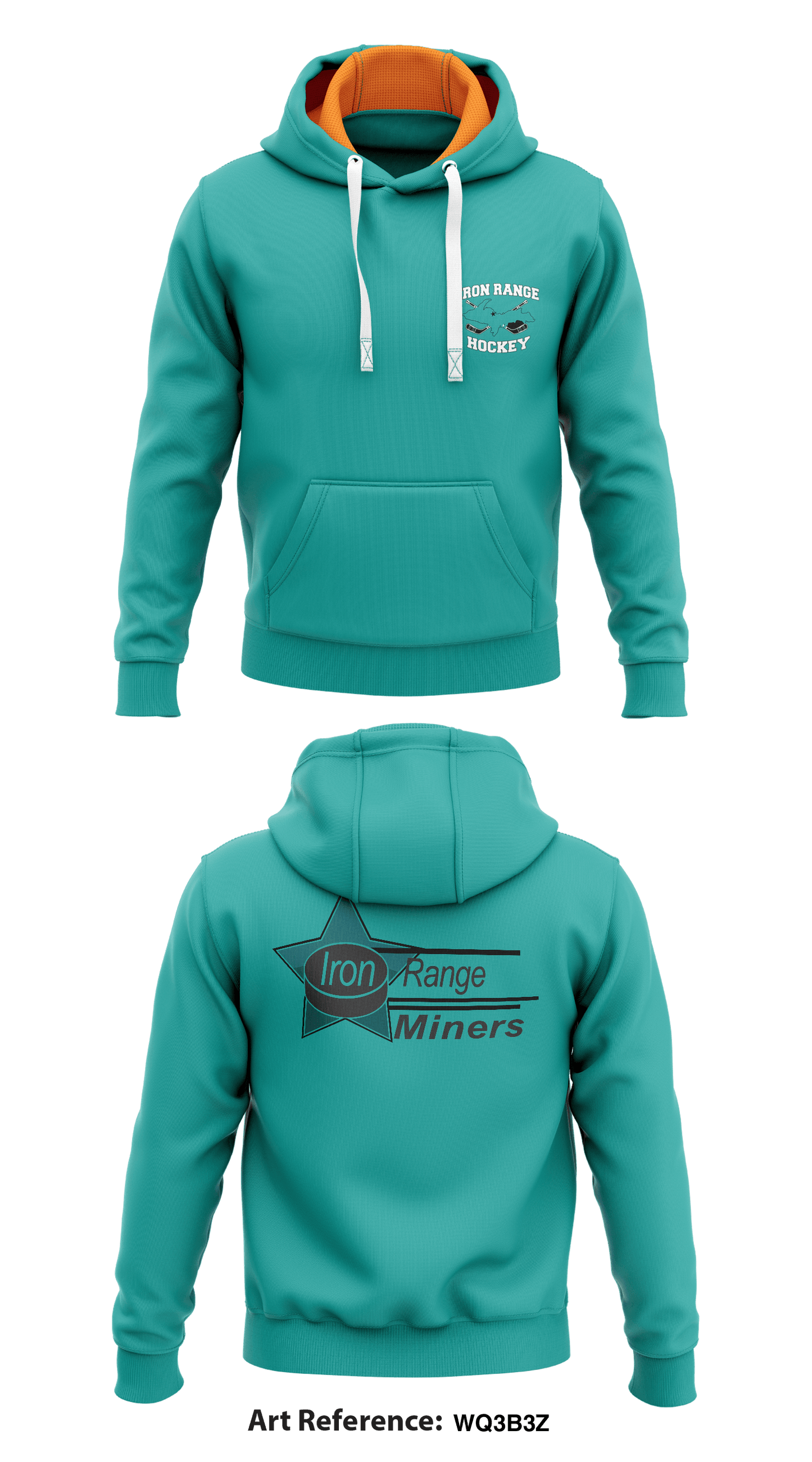 Iron Range Hockey Association Core Men's Hooded Performance Sweatshirt - Wq3B3z