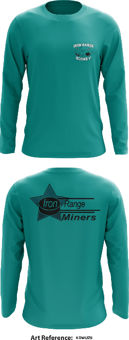 Iron Range Hockey Association Core Men's LS Performance Tee - kDwuz9
