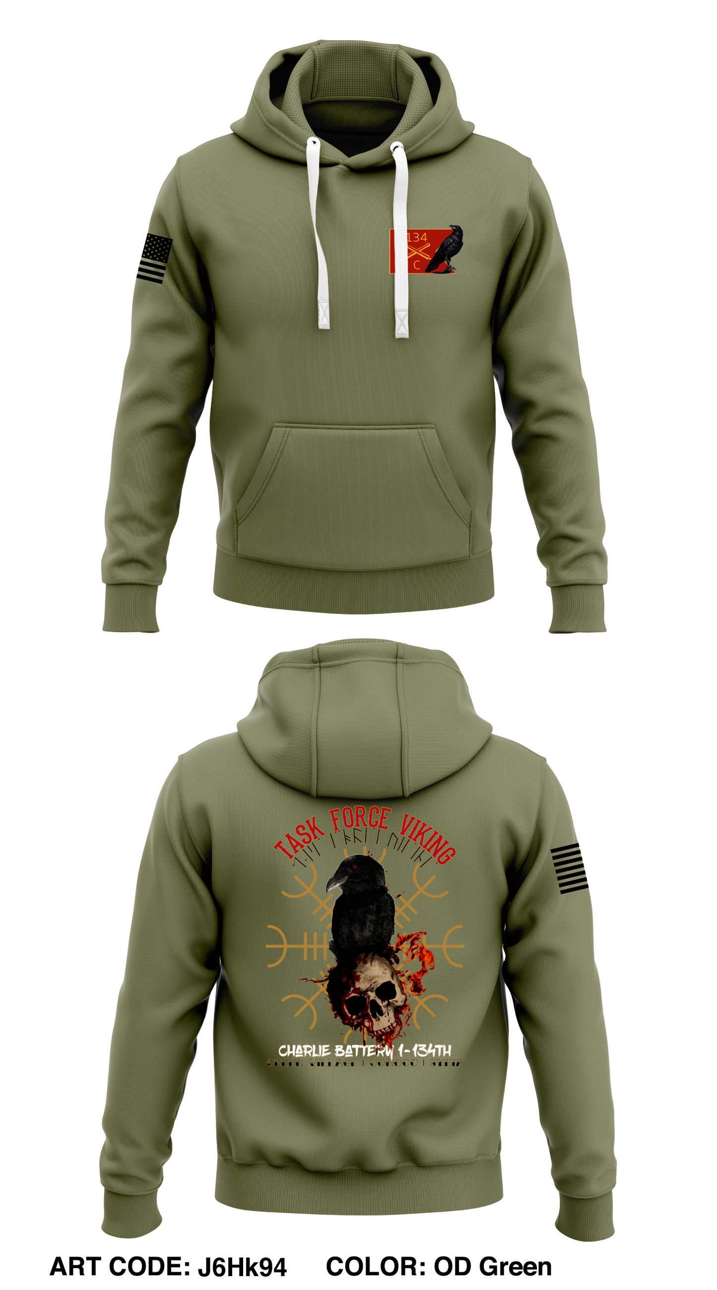 C134 OIR Limited Core Men's Hooded Performance Sweatshirt - J6Hk94