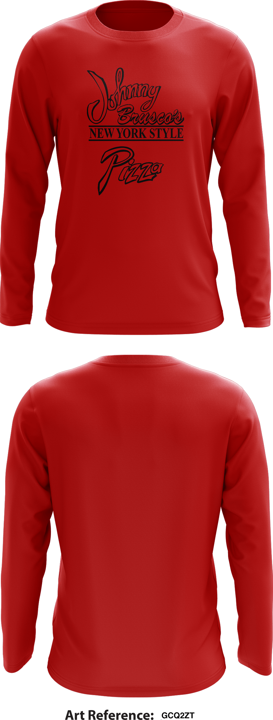 Johnny Brusco's New York Style Pizza Store 1 Core Men's LS Performance Tee - GCQ2Zt