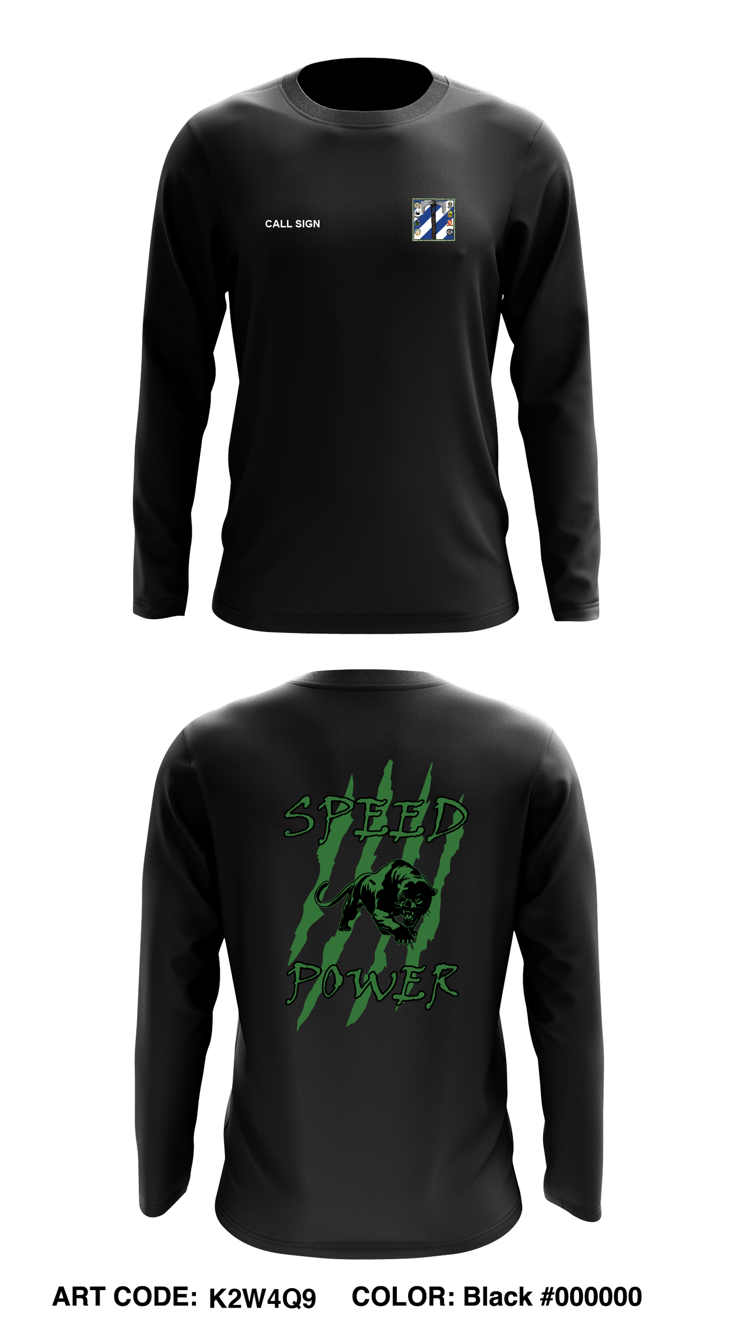 CUSTOM - 3-69 AR Store 1 Core Men's LS Performance Tee - K2W4Q9