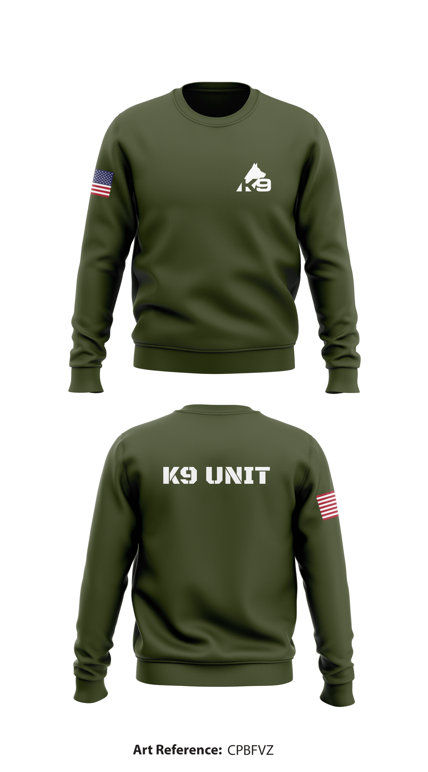 K9 Unit Store 1 Core Men's Crewneck Performance Sweatshirt - cpBFvZ