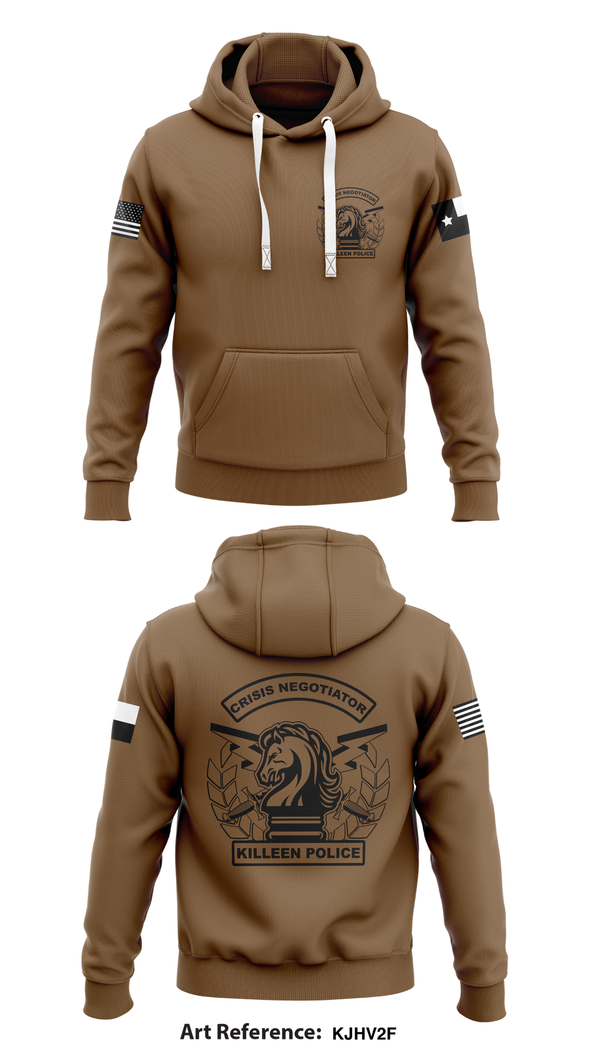 Killeen Police Department Store 1 Core Men's Hooded Performance Sweatshirt - KJHv2F