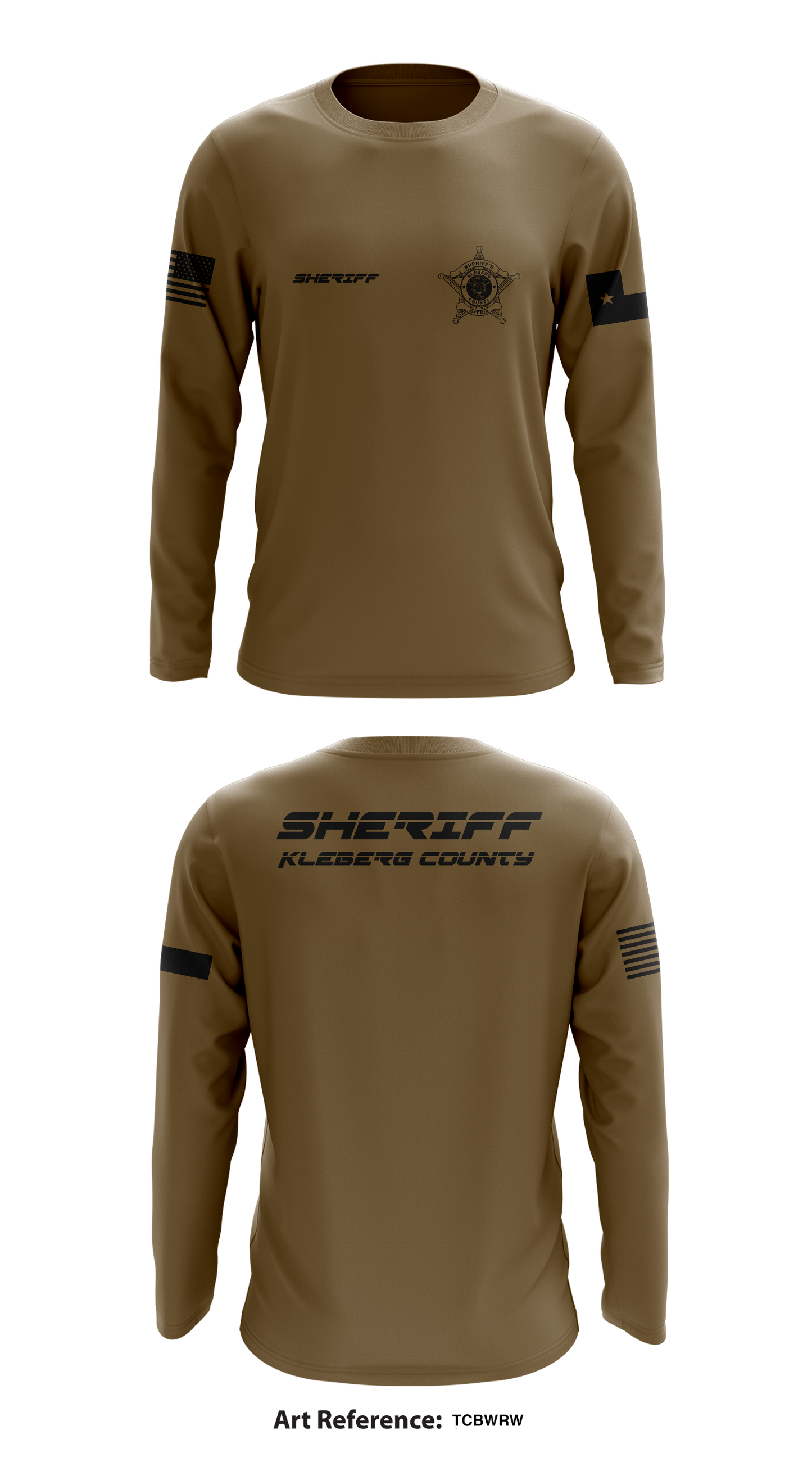 Kleberg county Store 1 Core Men's LS Performance Tee - TcBwrw