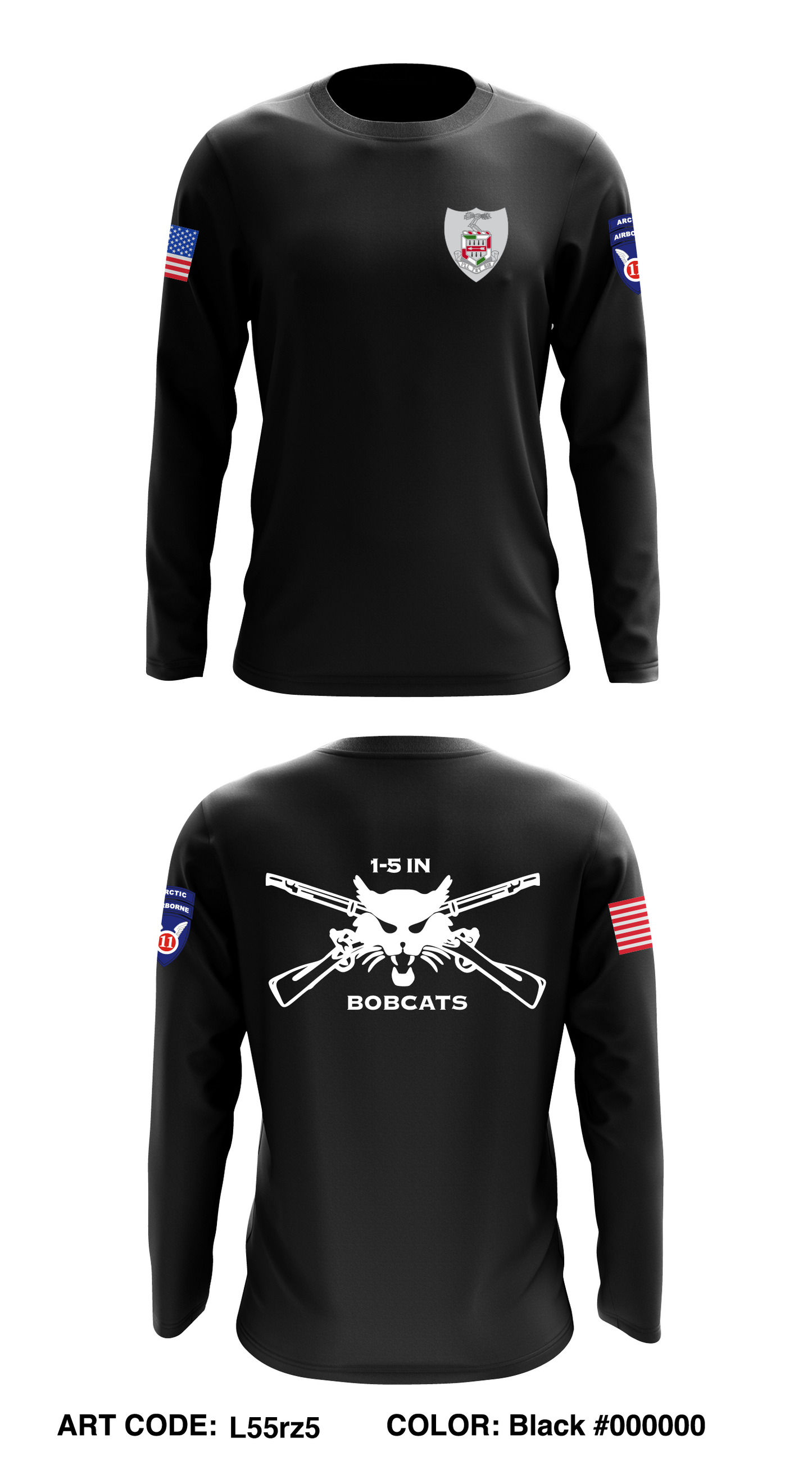 HHC, 1-5 Infantry Core Men's LS Performance Tee - L55rz5