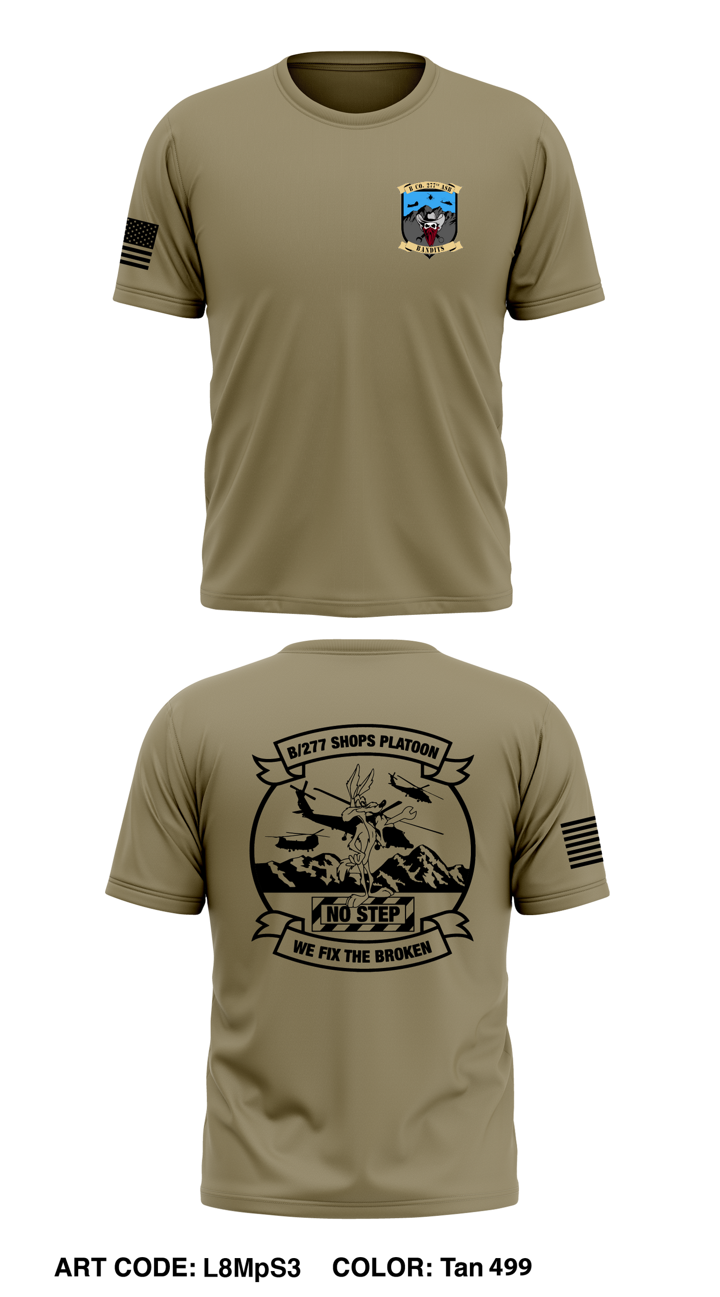 B Co, 277 ASB, CRP Core Men's SS Performance Tee - L8MpS3