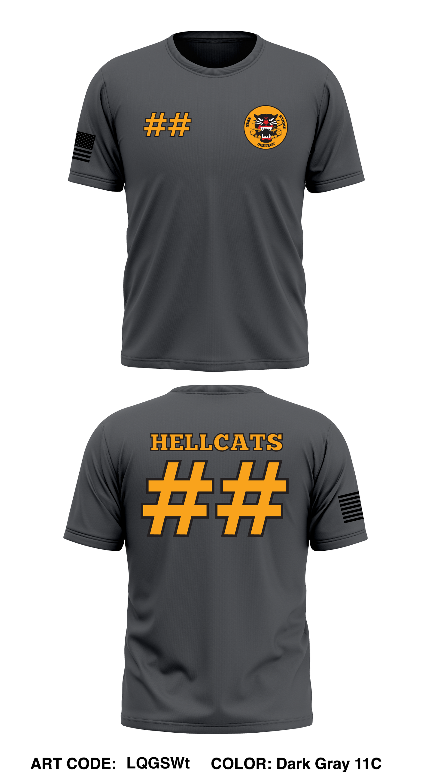 Hellcats Store 1 Core Men's SS Performance Tee - LQGSWt