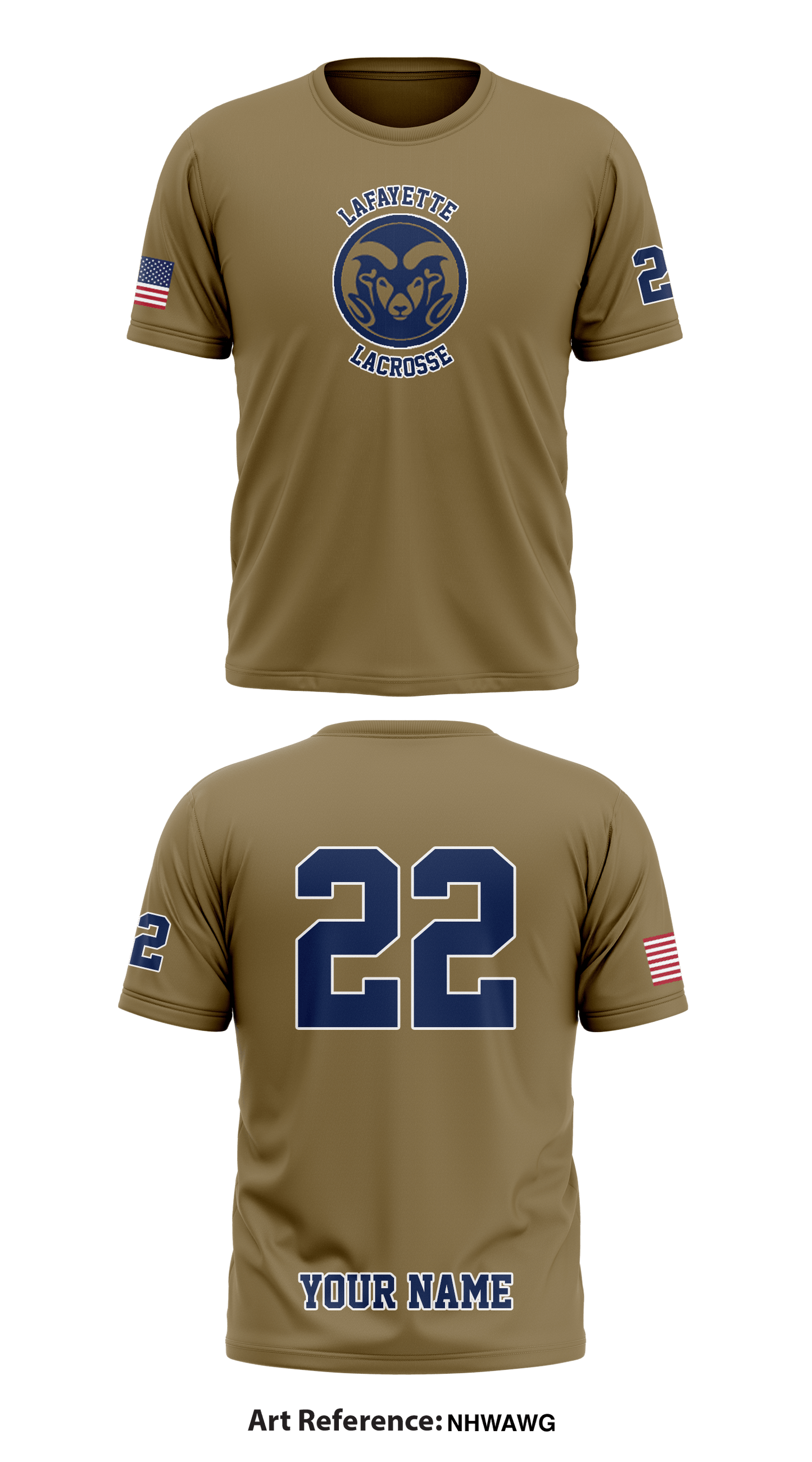Lafayette Rams Store 1 Core Men's SS Performance Tee - NhWAWG