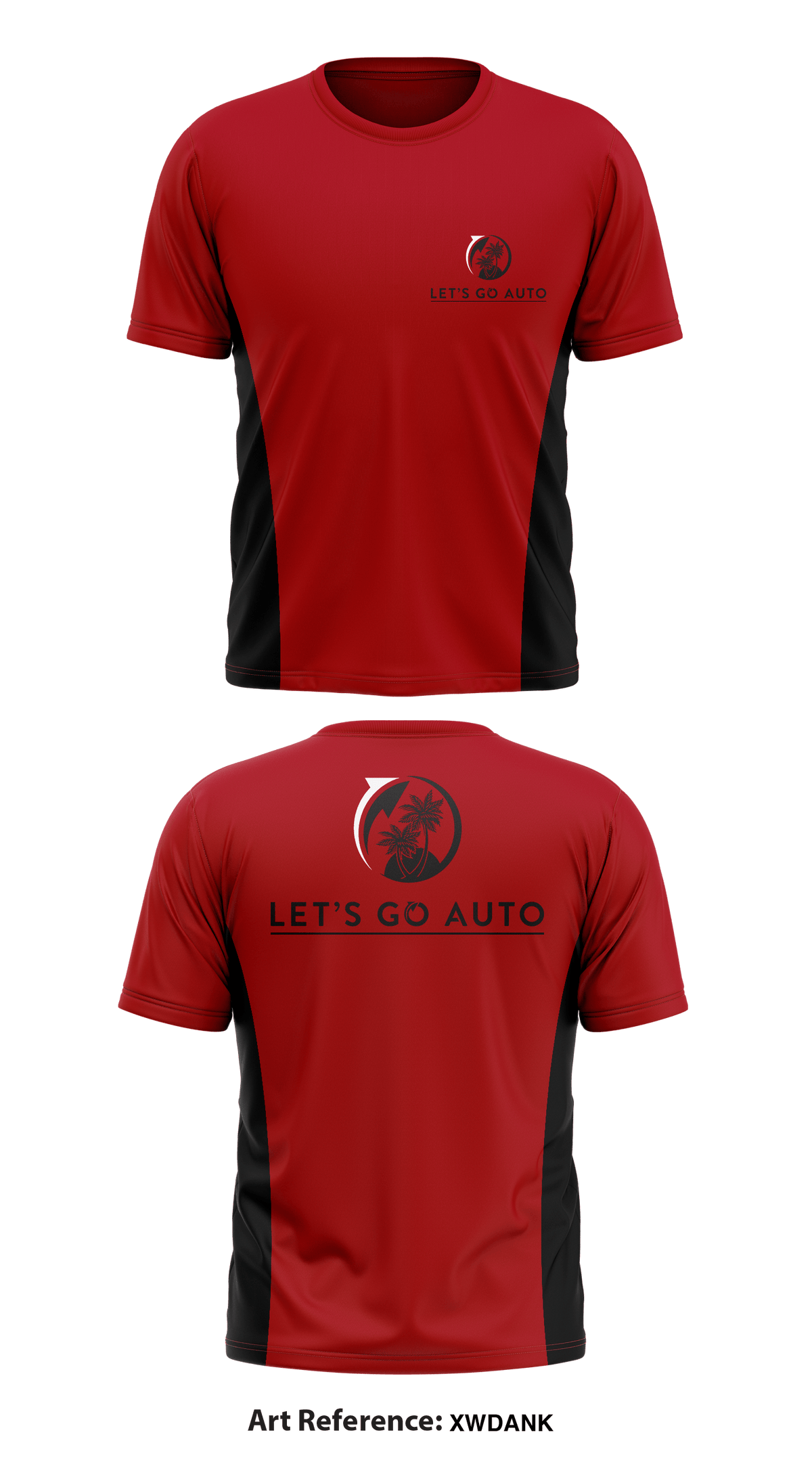 Let's Go Auto Store 1 Core Men's SS Performance Tee - XWDanK