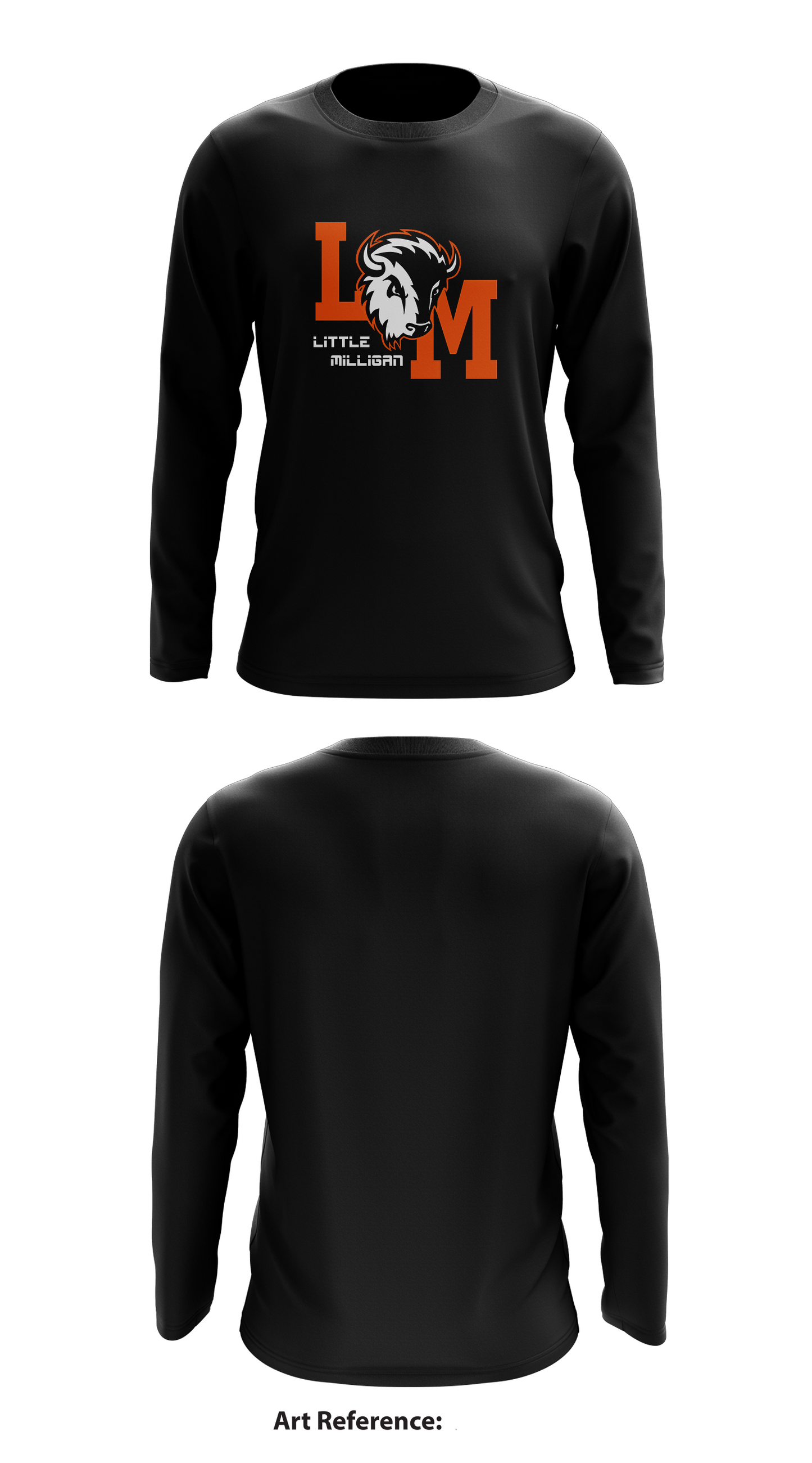 Little Milligan Buffaloes Store 1 Core Men's LS Performance Tee - GPr7Jm