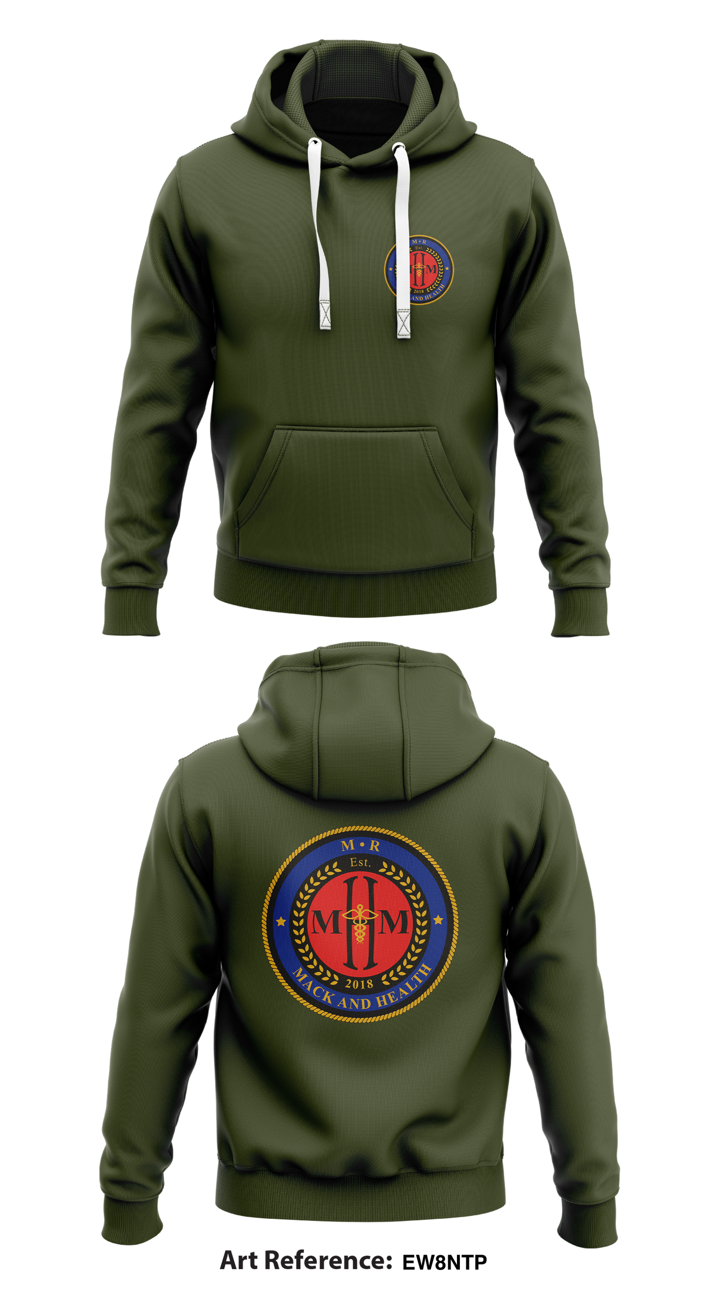 M.R. Mack & Health Store 1 Core Men's Hooded Performance Sweatshirt - EW8ntP