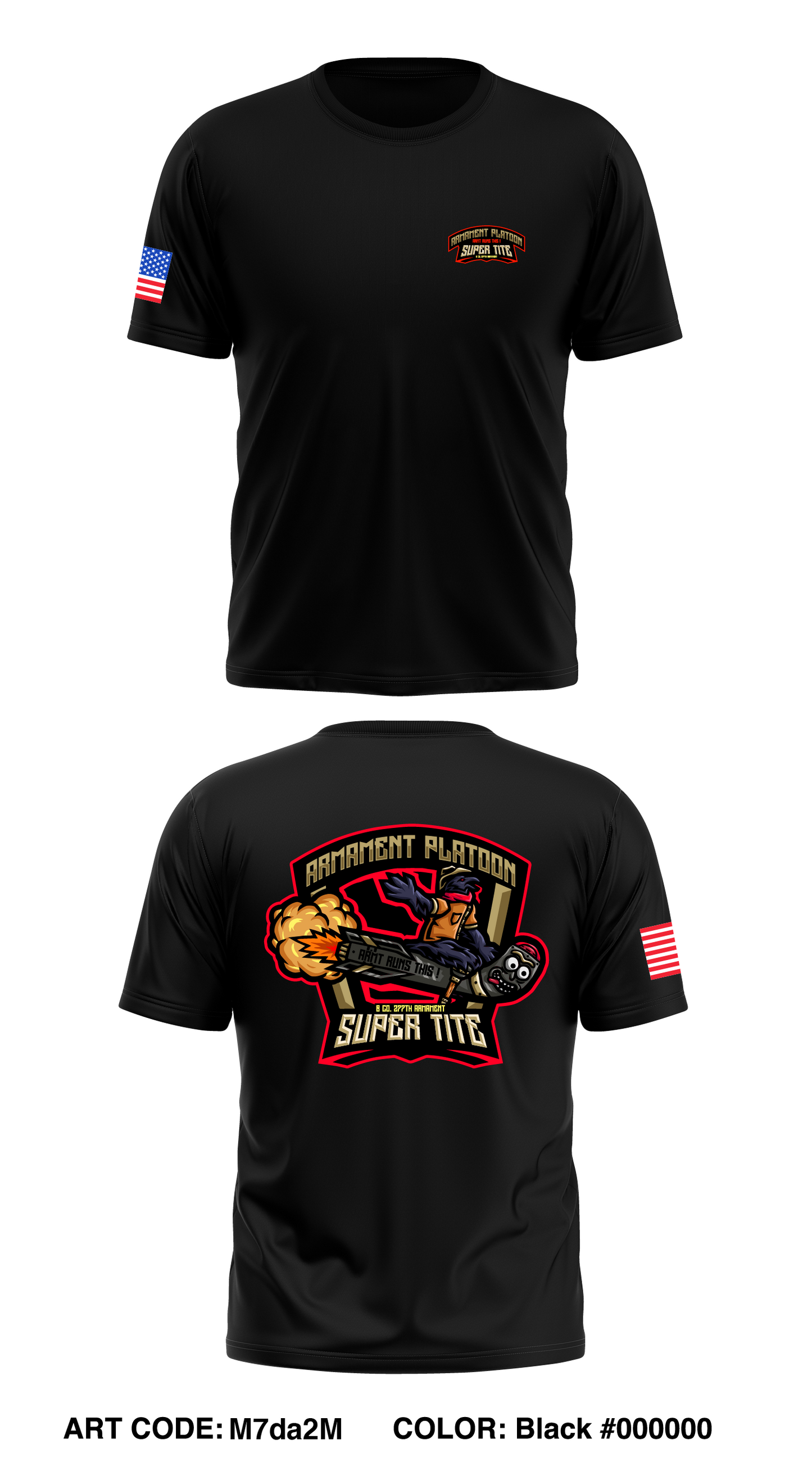 B Co, 277th ASB, 10th CAB Core Men's SS Performance Tee - M7da2M