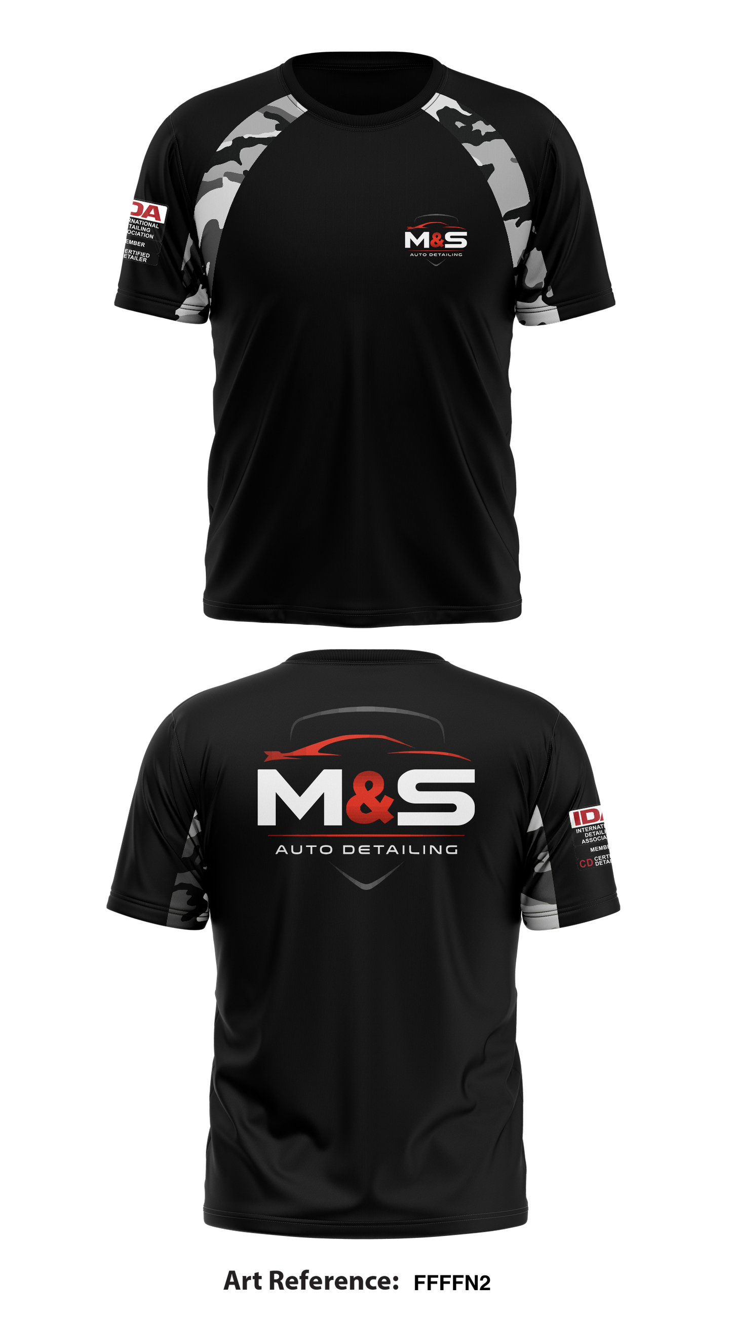 M&S Auto Detailing Store 1 Core Men's SS Performance Tee - ffFFN2
