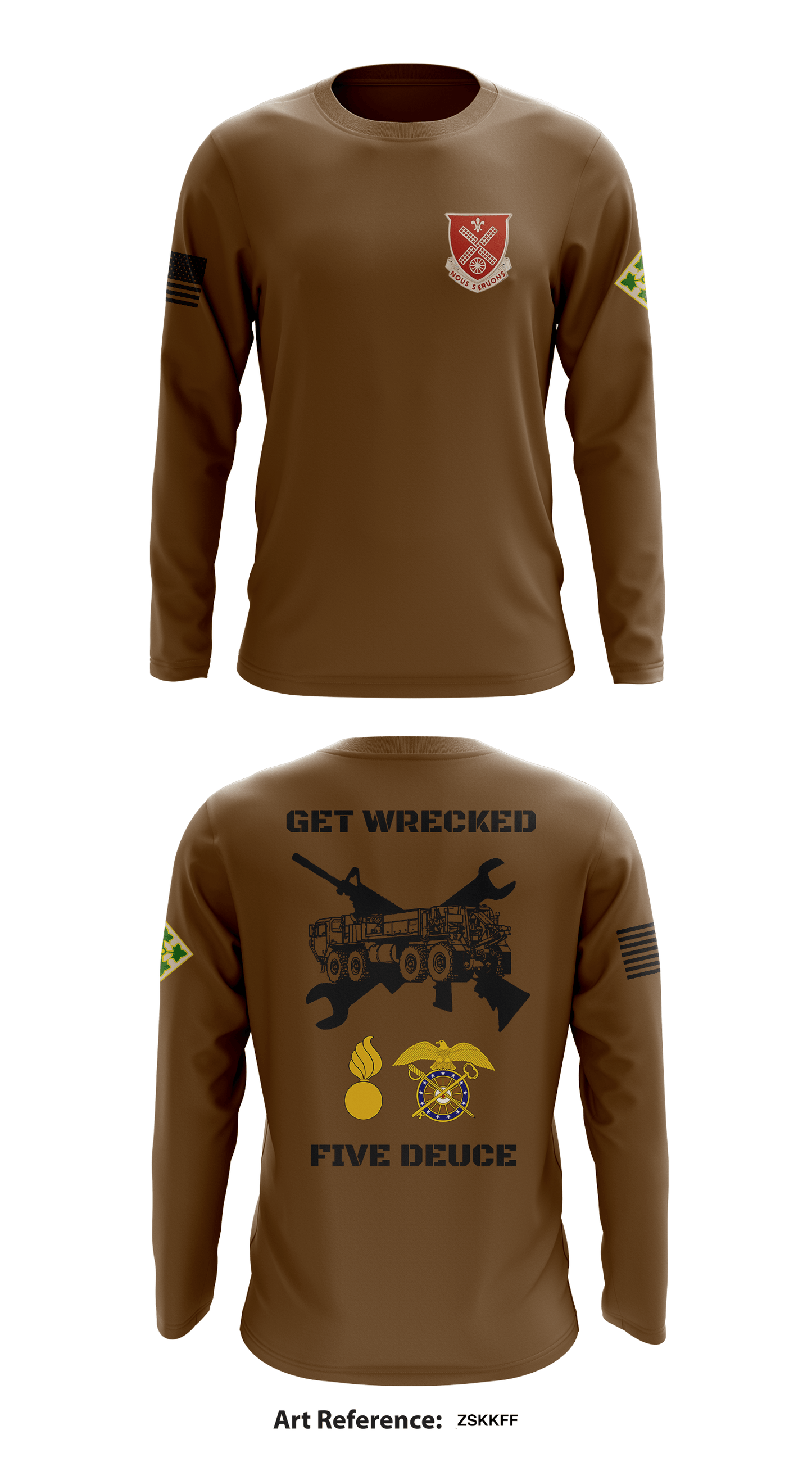 Maintenance Platoon, Echo Company, 52D Engineers Store 1 Core Men's LS Performance Tee - zskKFF
