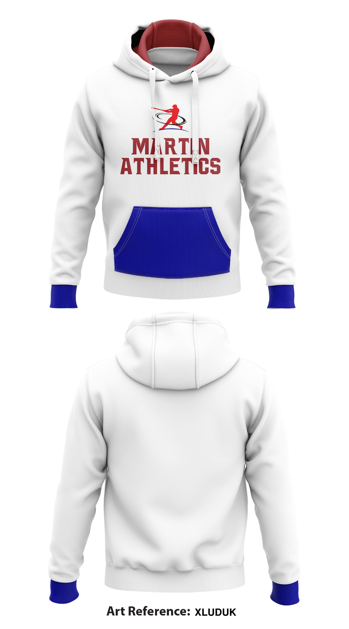 Martin Athletics Store 1 Core Men's Hooded Performance Sweatshirt - XLUduK