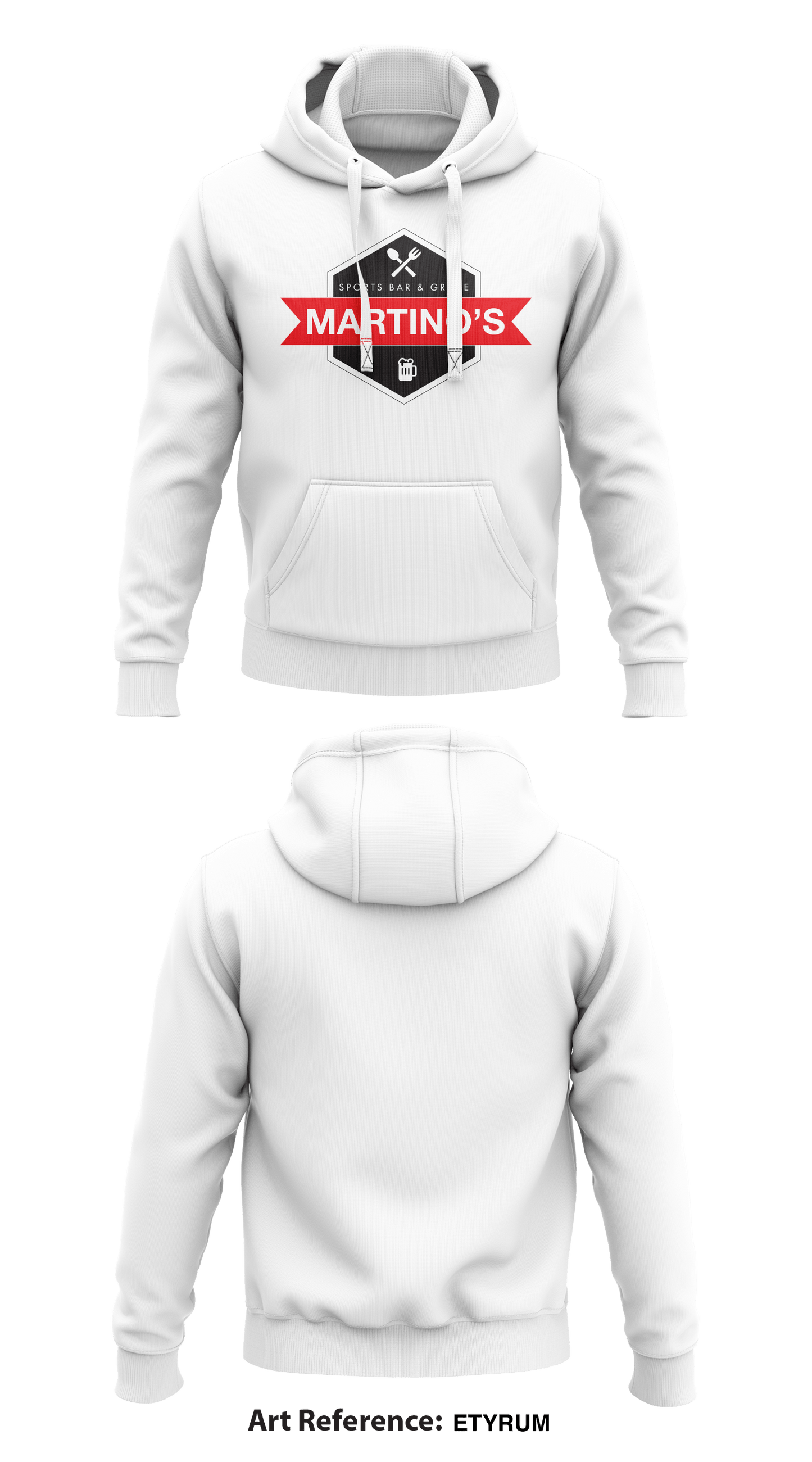 Martino's Store 1 Core Men's Hooded Performance Sweatshirt - etYrUm