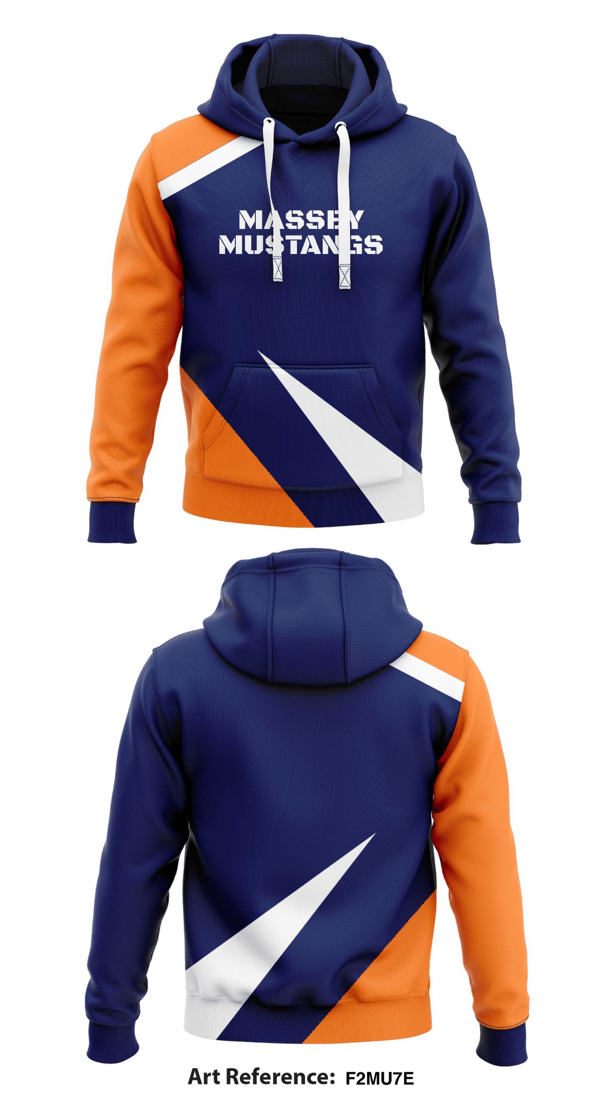 Massey Mustangs Store 1 Core Men's Hooded Performance Sweatshirt - F2MU7e
