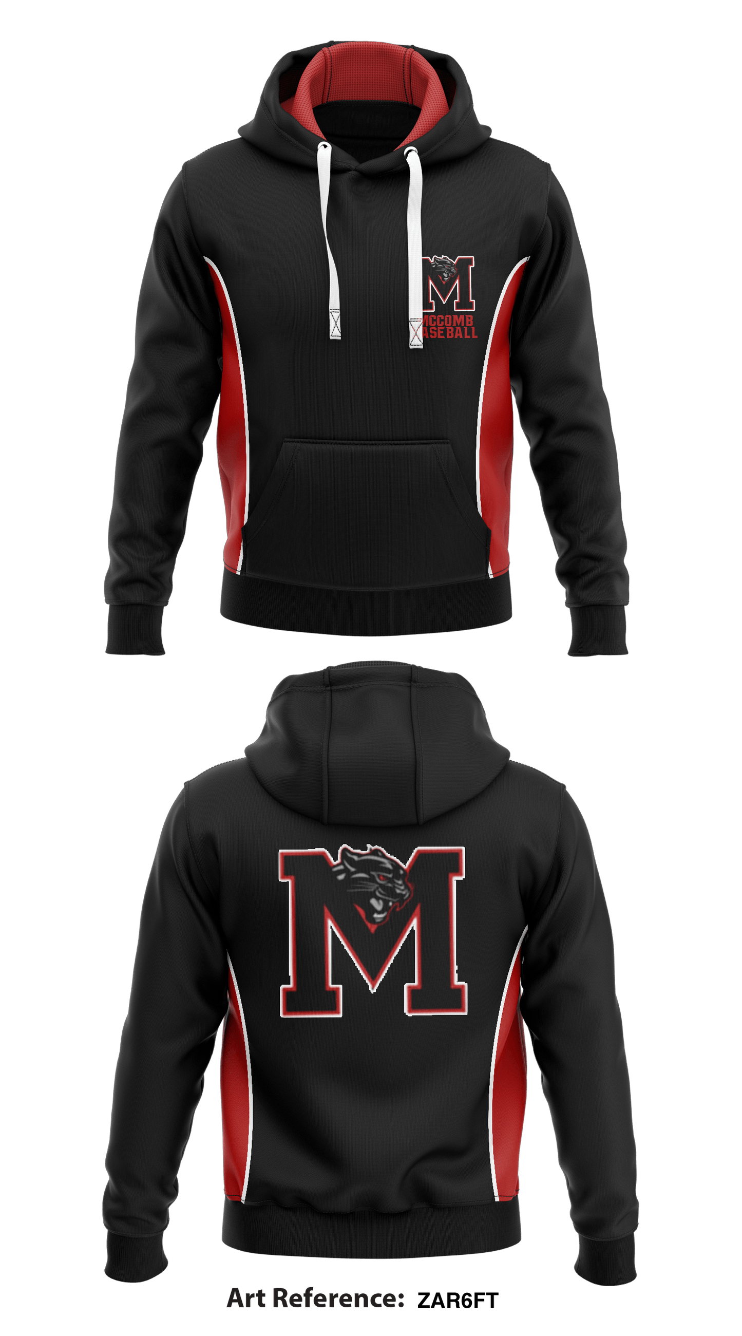 McComb Baseball Core Men's Hooded Performance Sweatshirt - zar6ft