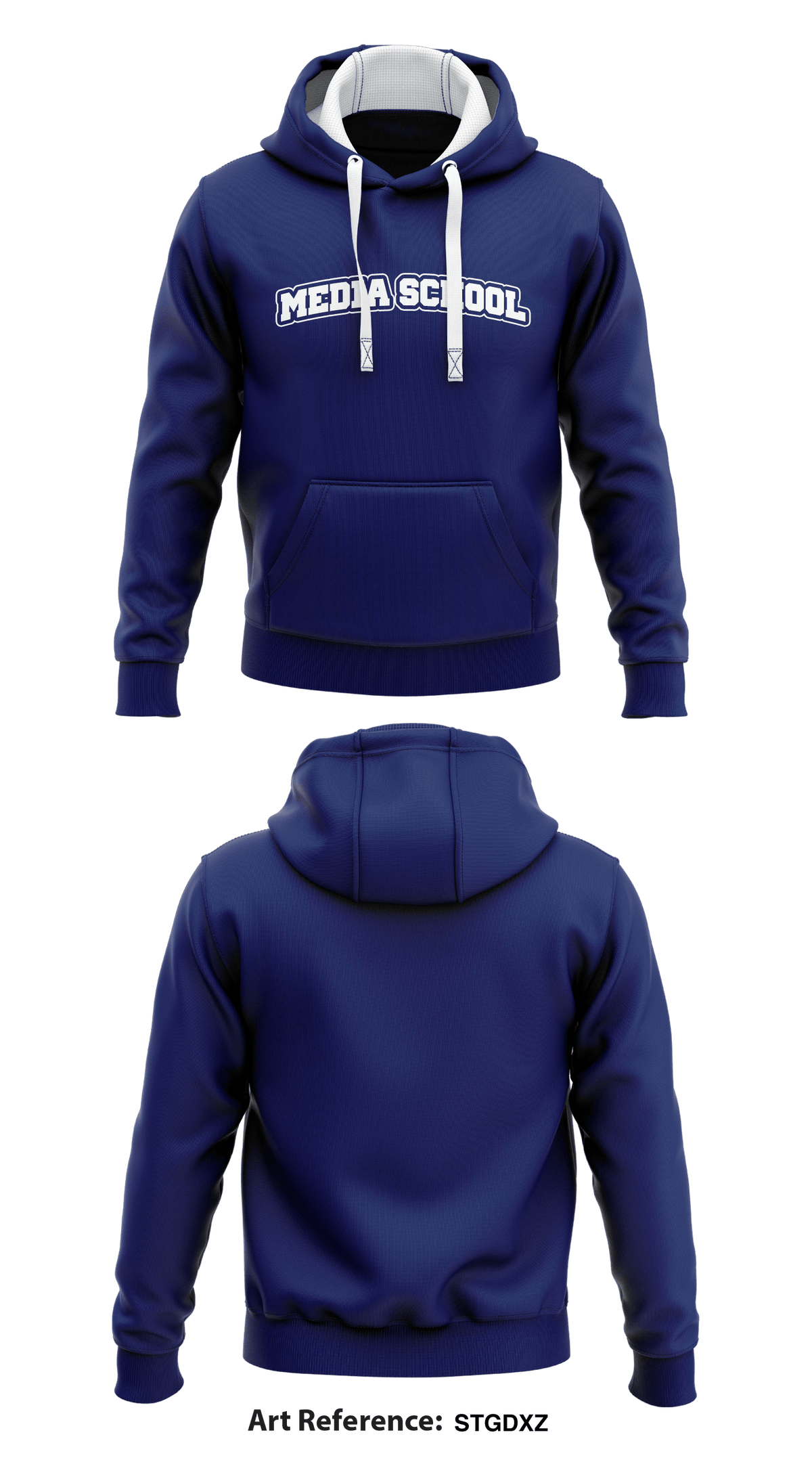 Media School Store 1 Core Men's Hooded Performance Sweatshirt - STGDxz