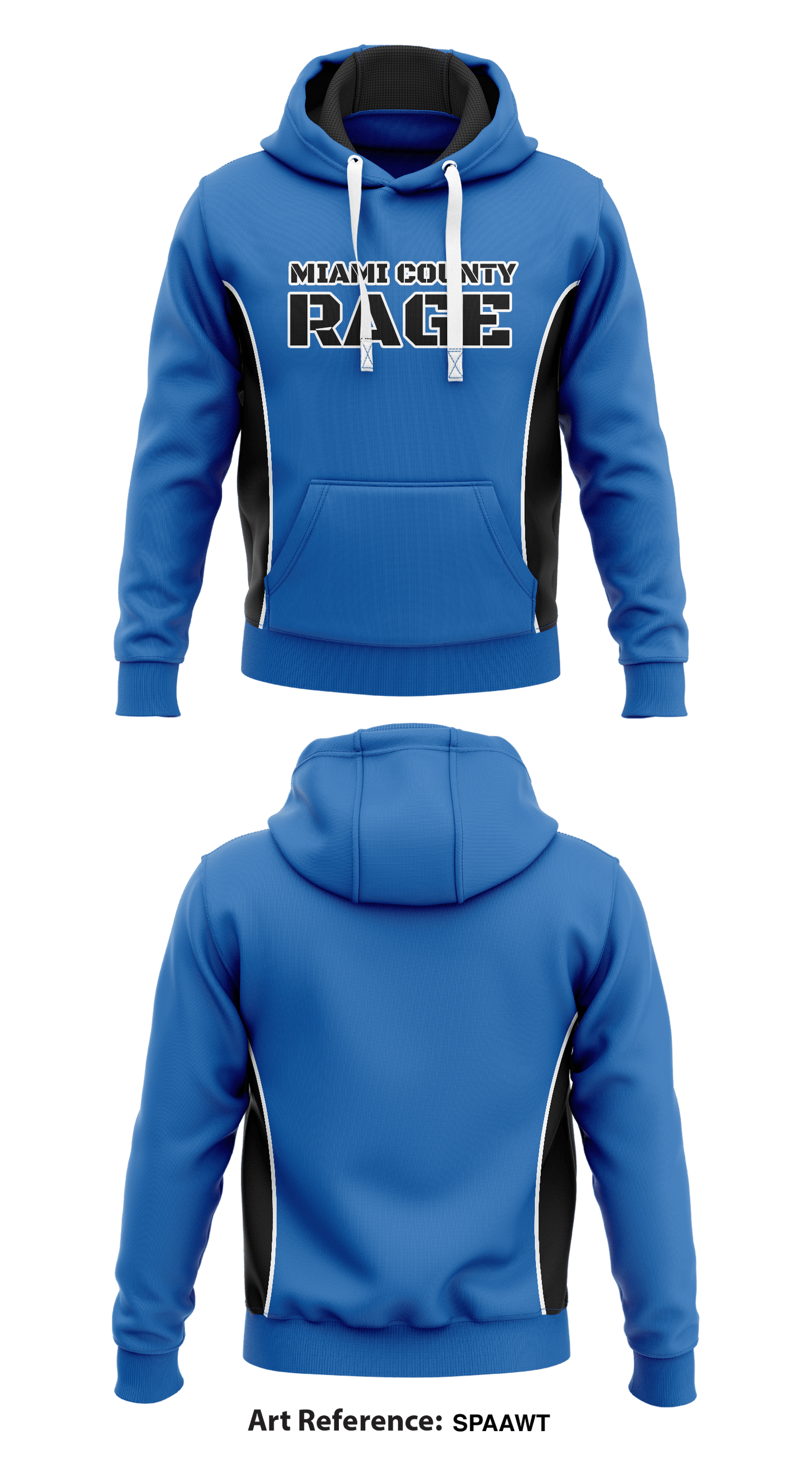 Miami County Rage Core Men's Hooded Performance Sweatshirt - SpaaWT