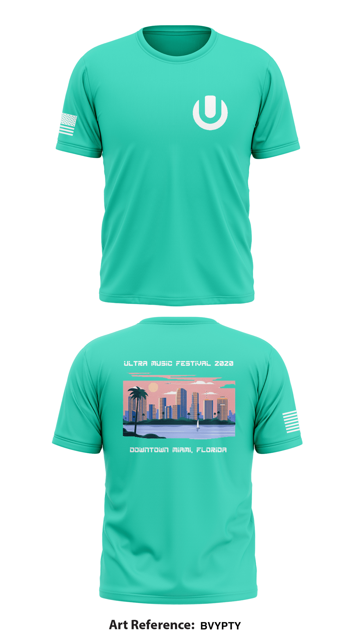 Miami Ultra Store 1 Core Men's SS Performance Tee - bVypTy