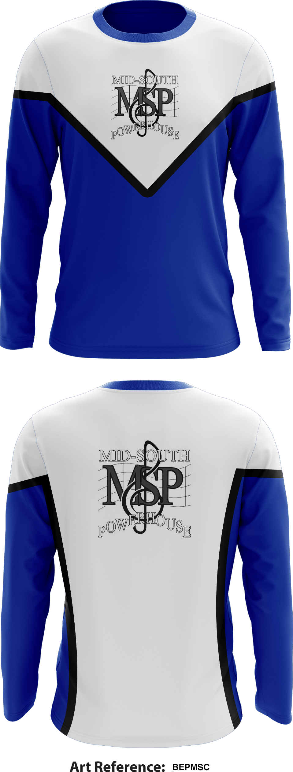 Mid-South Powerhouse Store 1 Core Men's LS Performance Tee - BEPMSC