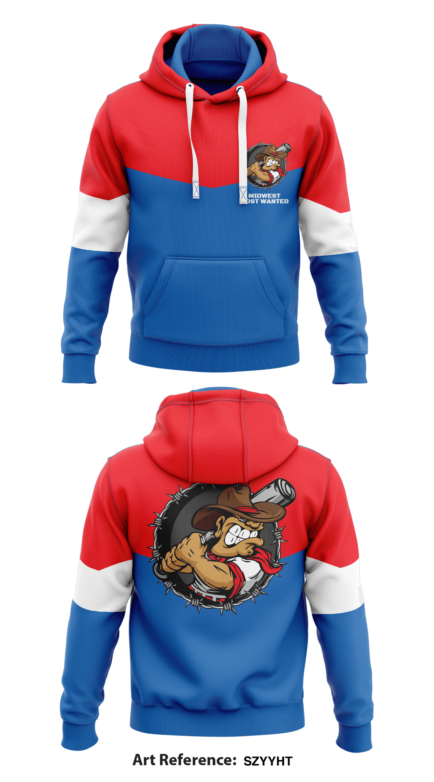 Midwest Most Wanted Store 1 Core Men's Hooded Performance Sweatshirt - Szyyht