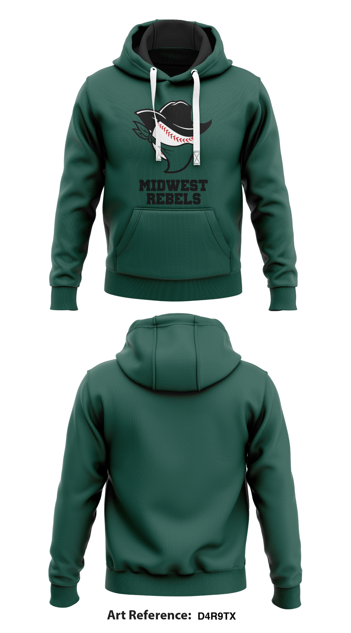 Midwest Rebels Store 2 Core Men's Hooded Performance Sweatshirt - D4r9tX