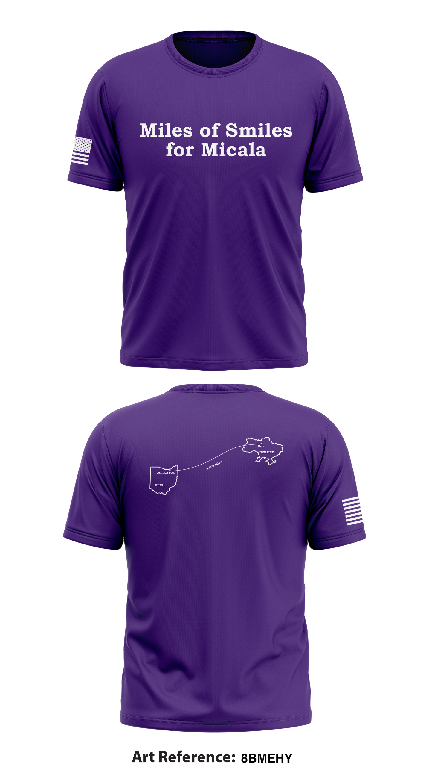 Miles of Smiles for Micala Store 1 Core Men's SS Performance Tee - 8bmehY