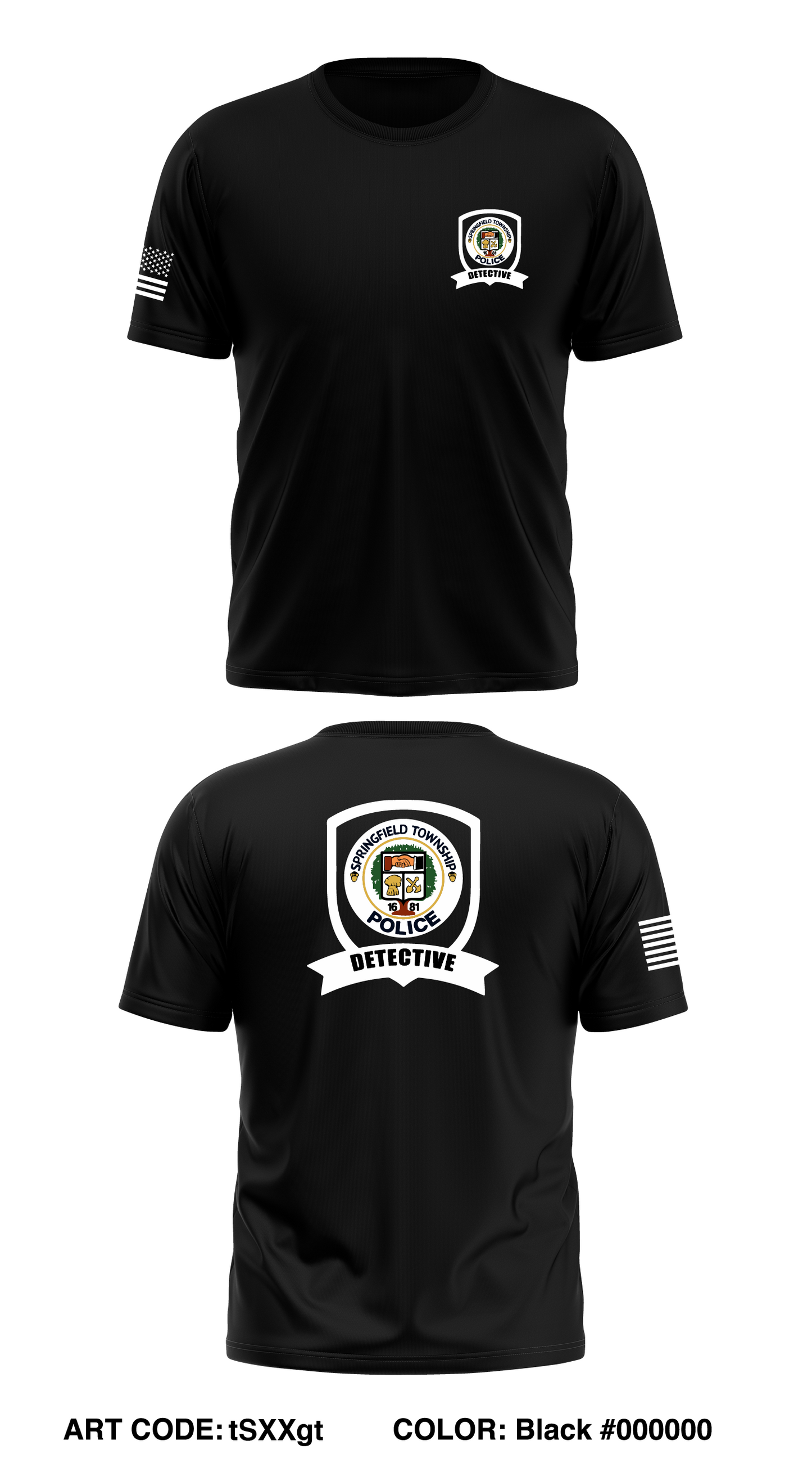 Detectives Store 1 Core Men's SS Performance Tee - tSXXgt