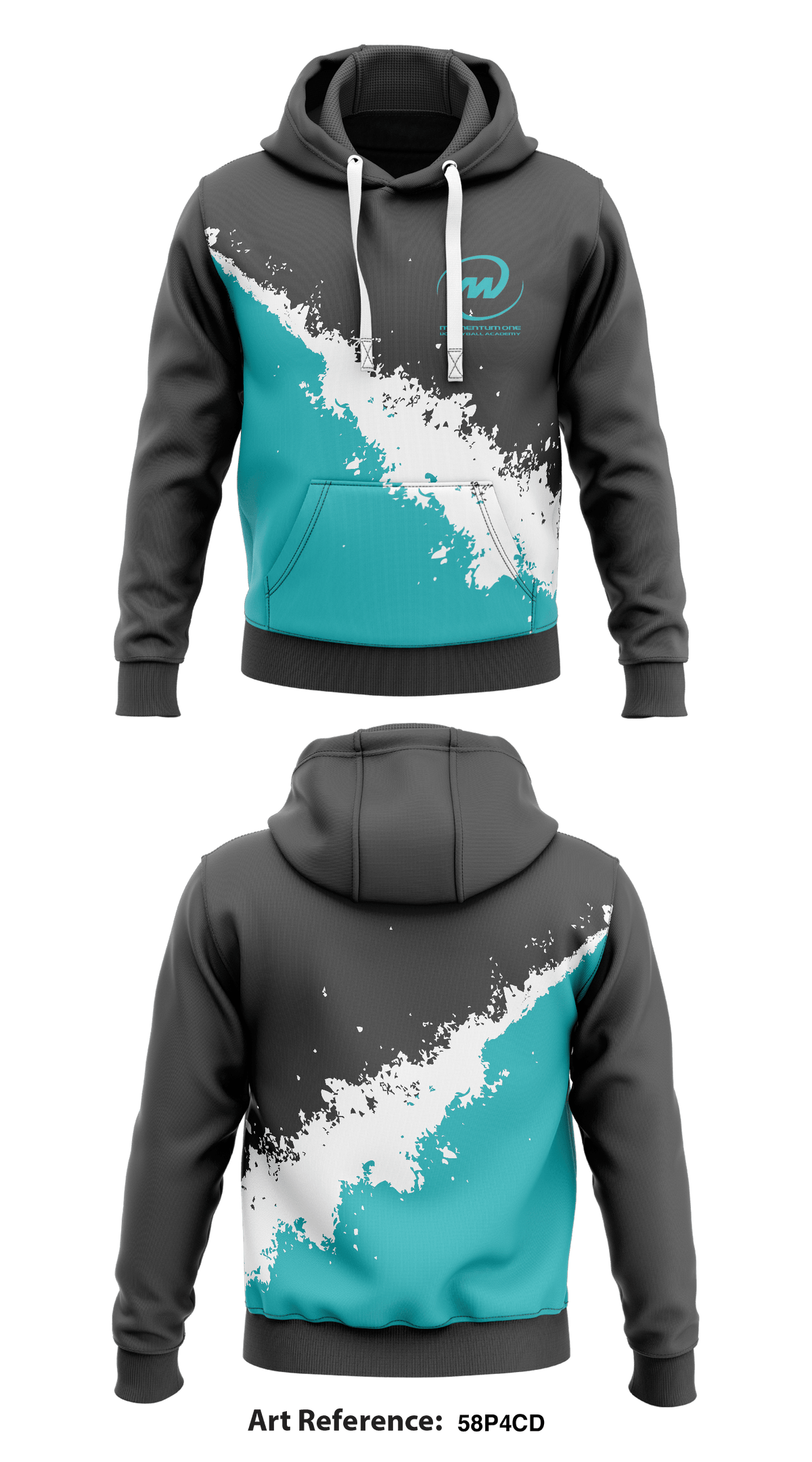 Momentum One Volleyball Academy Core Men's Hooded Performance Sweatshirt - 58p4CD