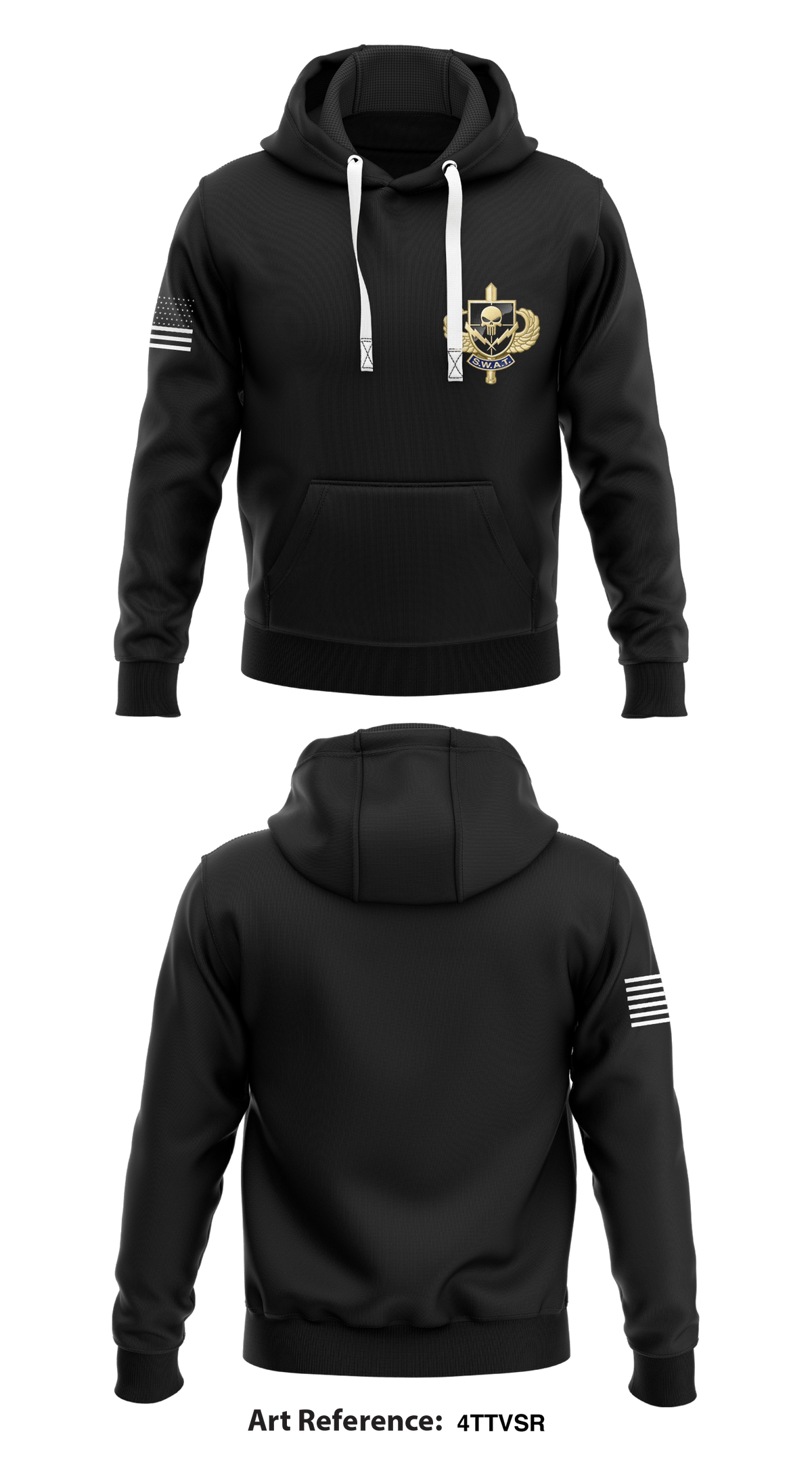 Monroe GA Police SWAT Core Men's Hooded Performance Sweatshirt - 4tTVsr