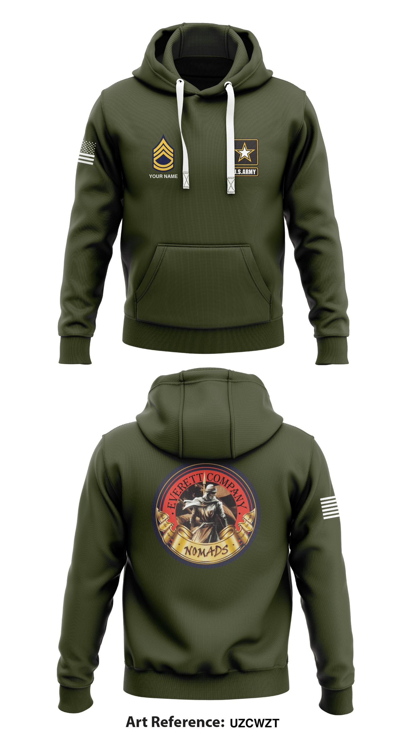 Everett Nomads Store 1 Core Men's Hooded Performance Sweatshirt - UzCWZT (SFC)