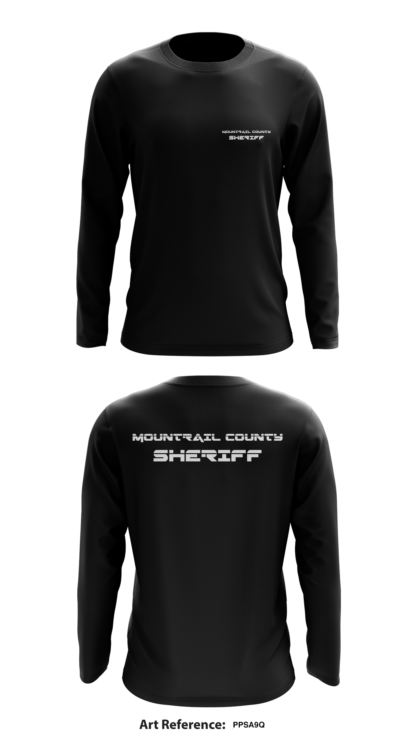 Mountrail County Sheriff Store 1 Core Men's LS Performance Tee - pPSA9Q