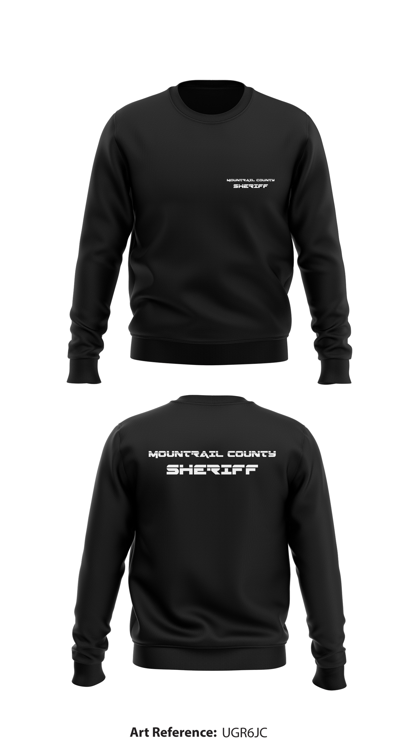 Mountrail County Sheriff Store 1 Core Men's Crewneck Performance Sweatshirt - uGR6Jc