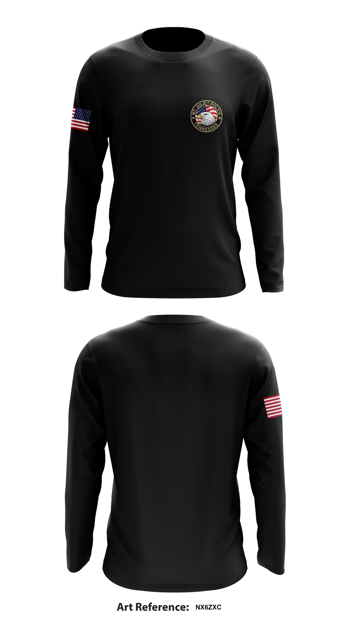 Mt. Juliet Police Department Store 1 Core Men's LS Performance Tee - nX6ZXc