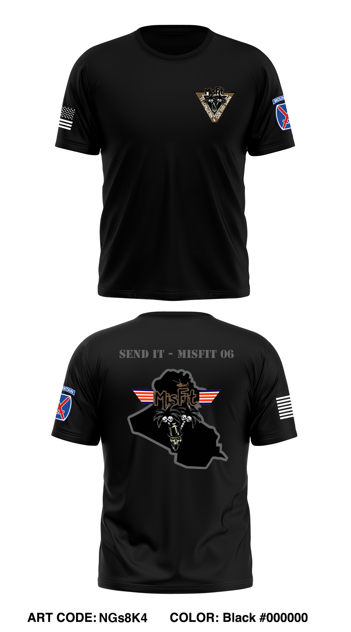 A Co, 2-10 AHB, 10th CAB Core Men's SS Performance Tee - NGs8K4
