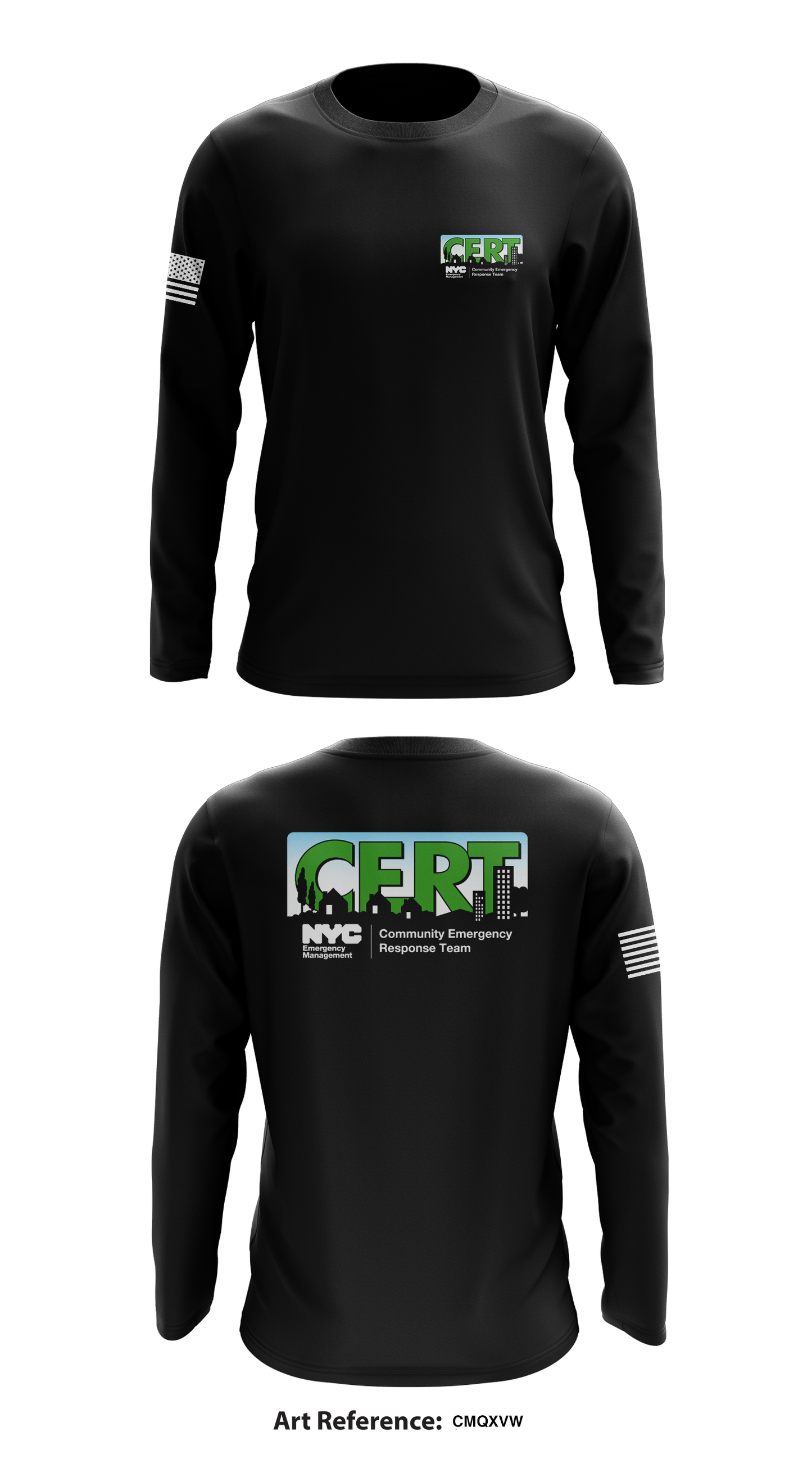 NYC Emergency Management CERT Store 1 Core Men's LS Performance Tee - CmqXvW