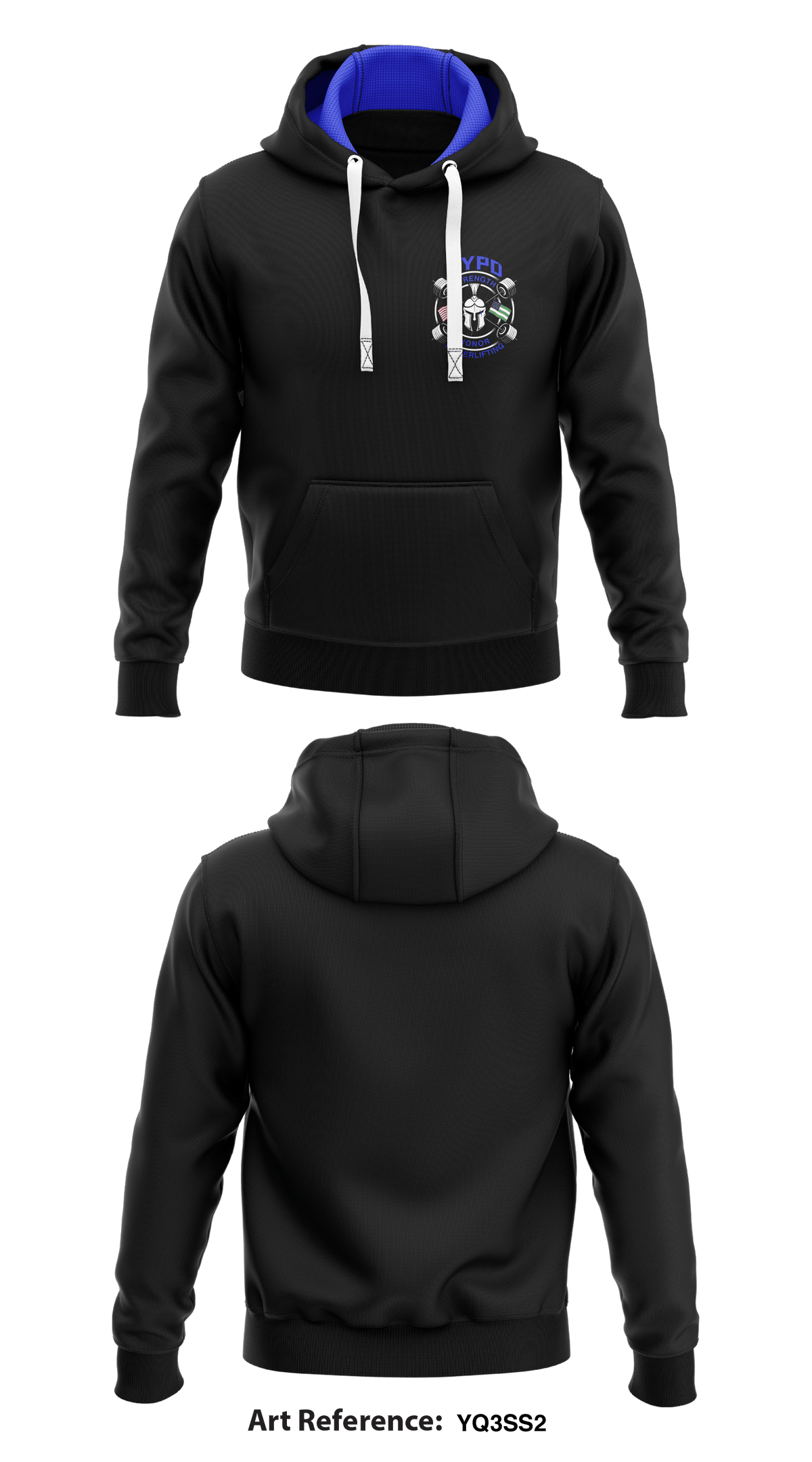 NYPD Powerlifting Core Men's Hooded Performance Sweatshirt - YQ3ss2